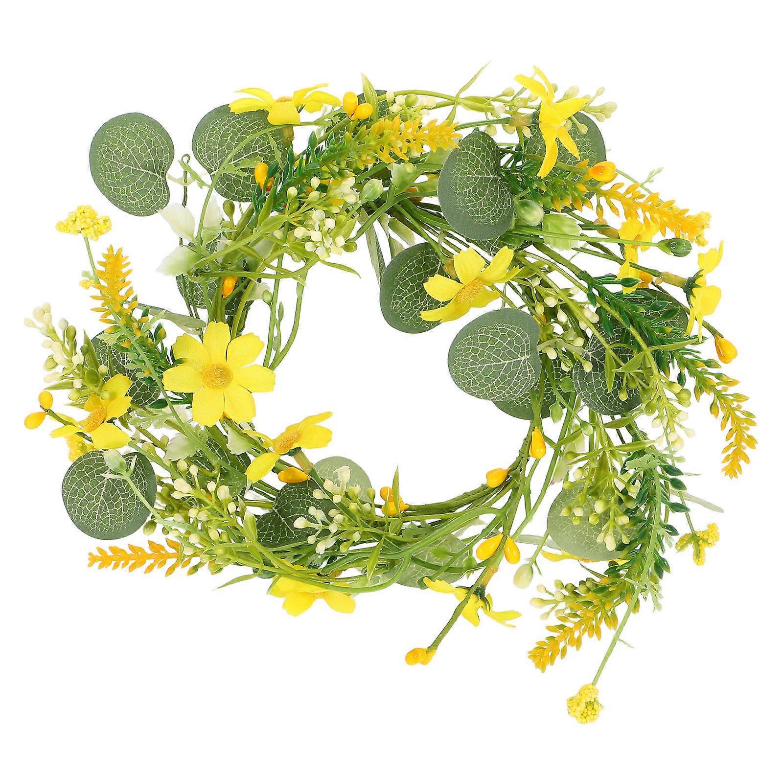 Artificial Eucalyptus Wreath Holder for Wedding Party 4Pcs