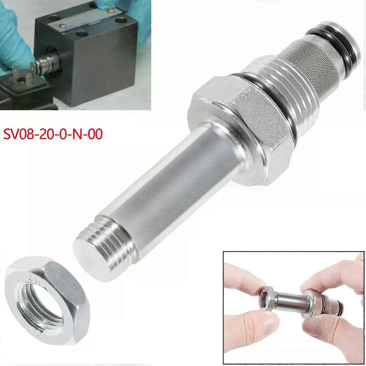 SV08-20-0-N-00 Spool Valve 2-Way 6 GPM Compatible with VC08-2Cavity Uses for Size 08 (1/2Hole) Solenoids