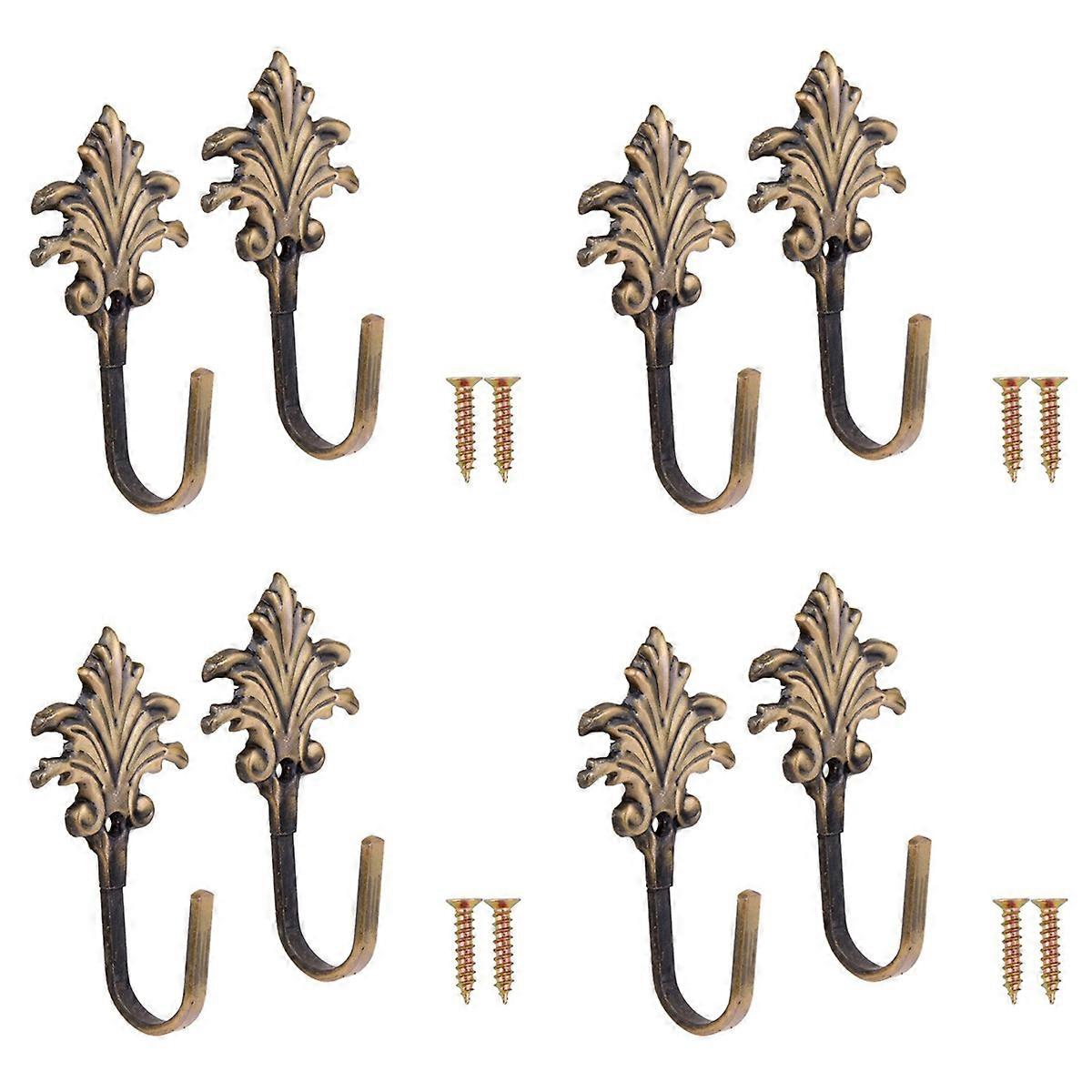 Maple Leaves Curtain Tassel Hooks Door Wall Hook Bronze