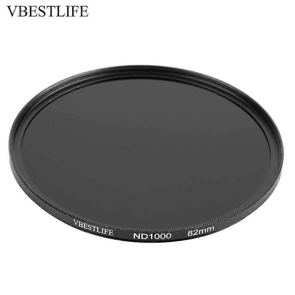 VBESTLIFE Slim Optical Glass Multiple Coated Neutral Density ND1000 ND Filter for DSLR (82mm)