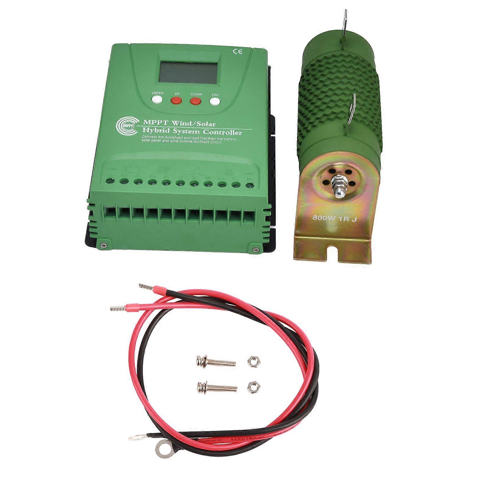 Wind Solar Hybrid System Controller MPPT Boost Charge Regulator for Lithium Battery 12V/24V
