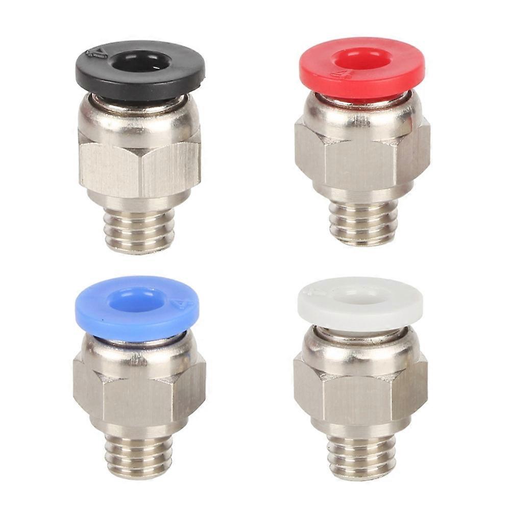 4Pcs PC4-M6 Quick Connector Straight Through Pneumatic Connector