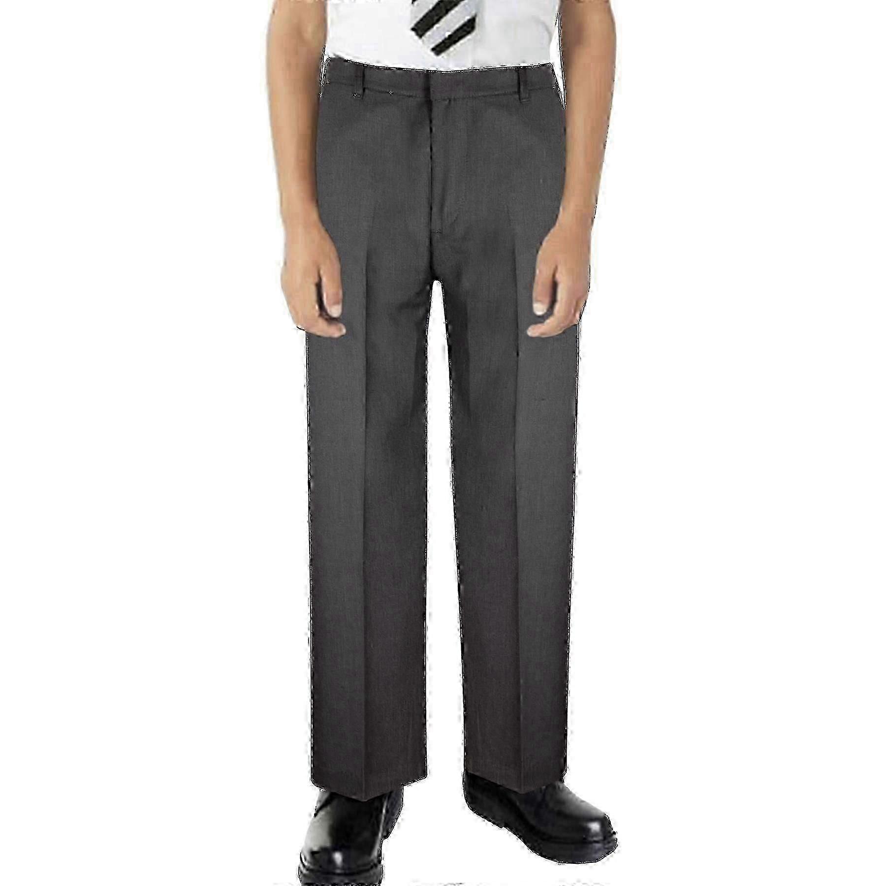 Elastické školní uniformní kalhoty regular fit pro chlapce