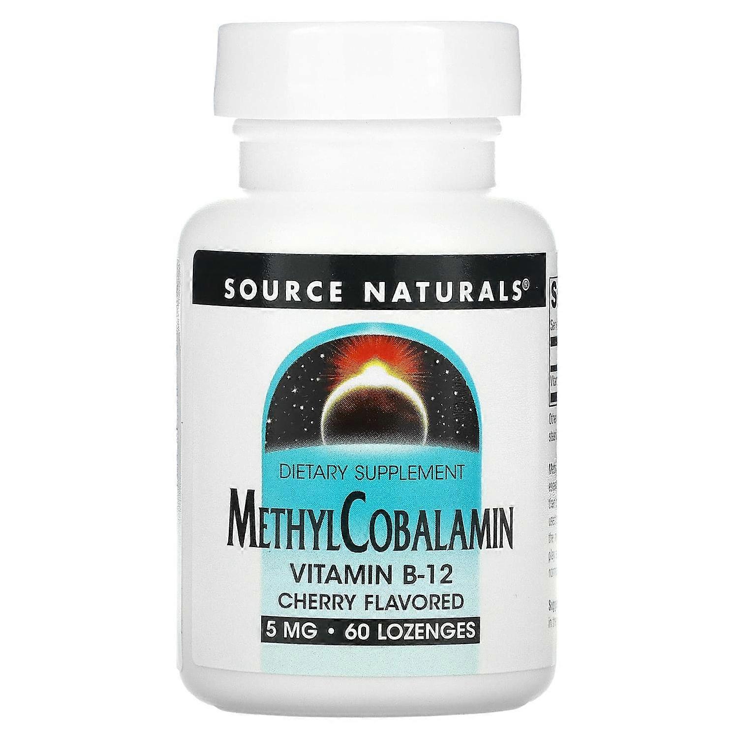 Source Naturals, MethylCobalamin, Cherry, 5 mg, 60 Lozenges