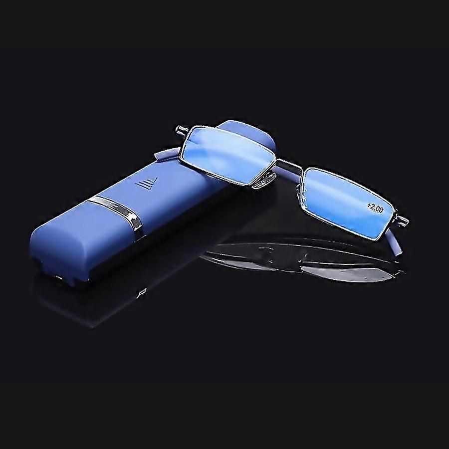 For Lightweight Antiblue Light Presbyopic Glasses Senior Clear Glasses With Case Degree Crafted With