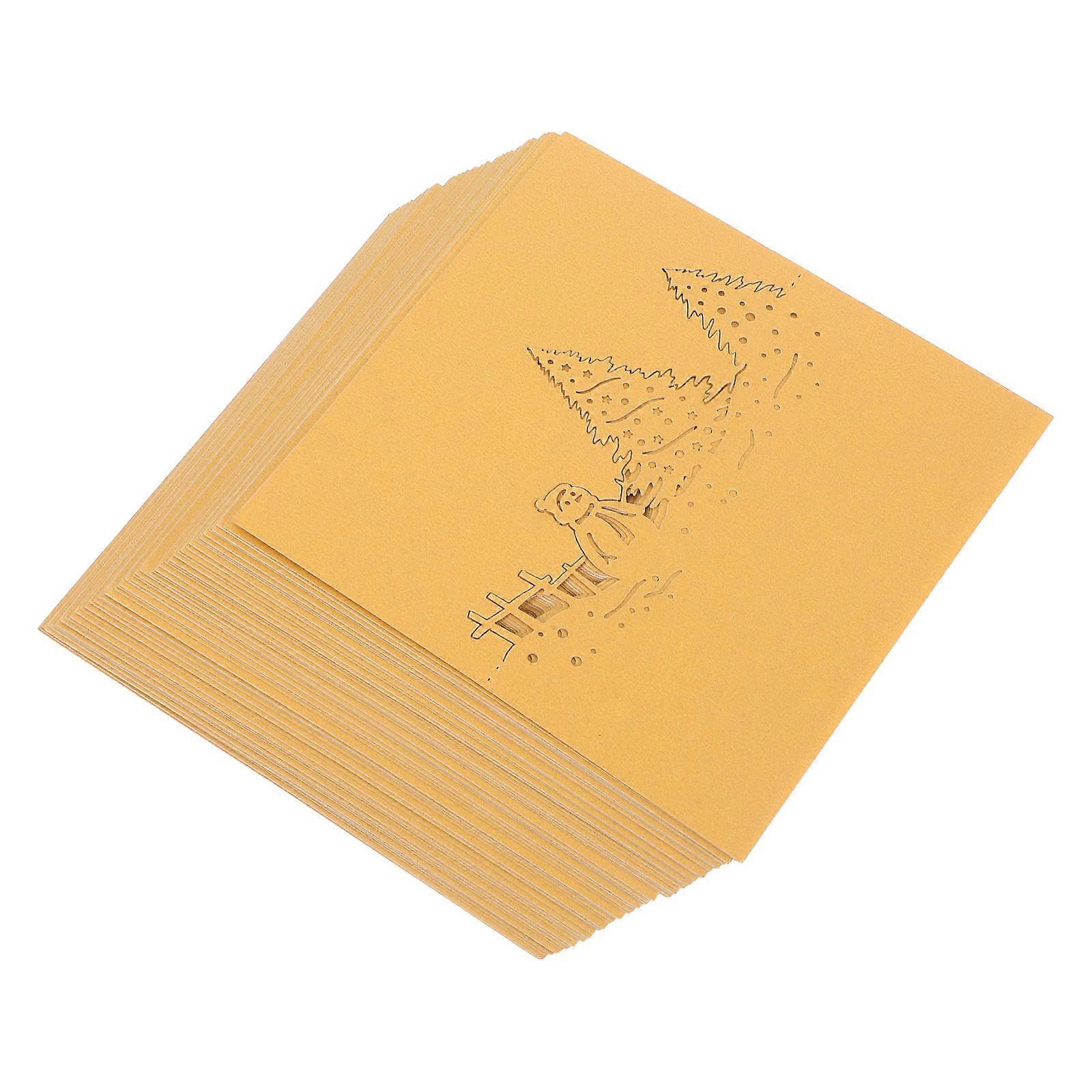Golden Snowman Table Cards Design for 50Pcs Christmas Event Seating