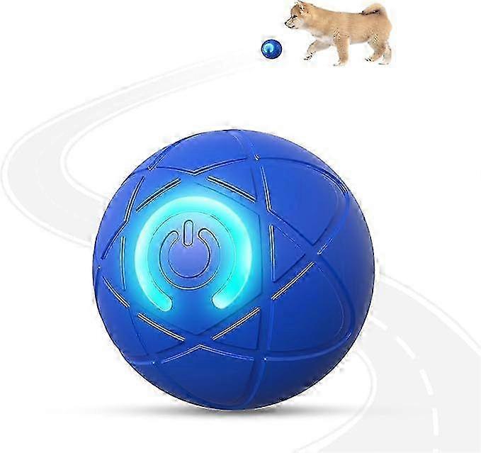 Interactive Dog Toys for Small Dogs, USB Rechargeable Smart Jumping Ball for Dogs, Chew-Resistant TPE & BPA-Free Vibrating Dog Ball, LED Light-Up Play