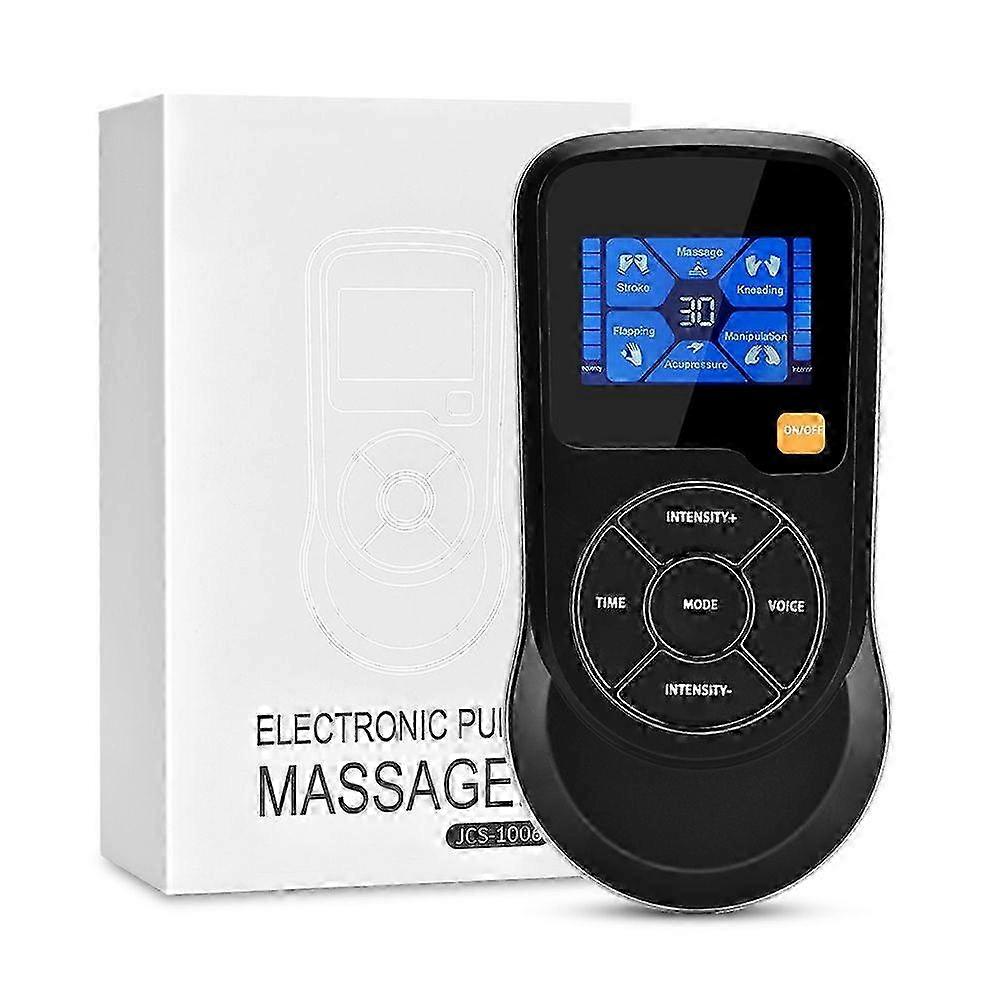 25-26 Smart Muscle Electrostimulator Control Voice Massage 6 Modes 15 Levels With USB Cable