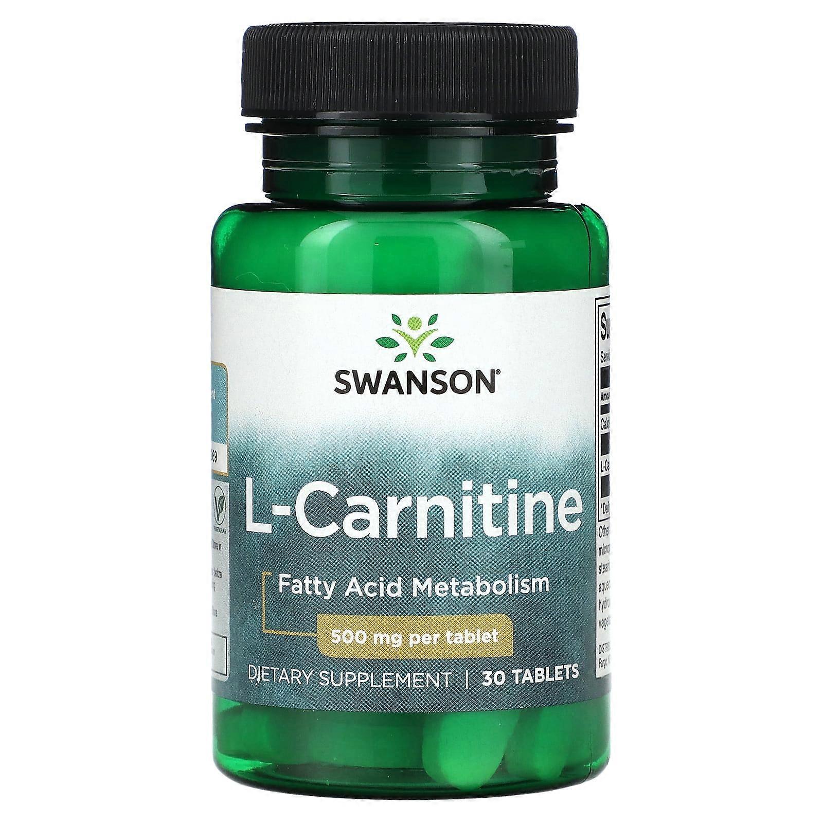 L-Carnitine, 500 mg, 30 Tablets