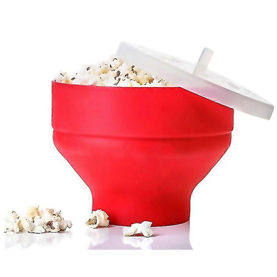 For High Quality Chips Fruit Dish Silicone Popcorn Maker Bowl Foldable Silicone Popcorn
