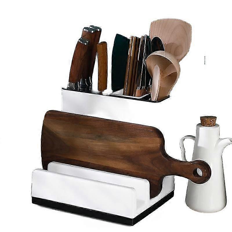Multi Functional Kitchen Storage Rack Home Knife Stand Chopping Board Rack Pot Lid  Holders