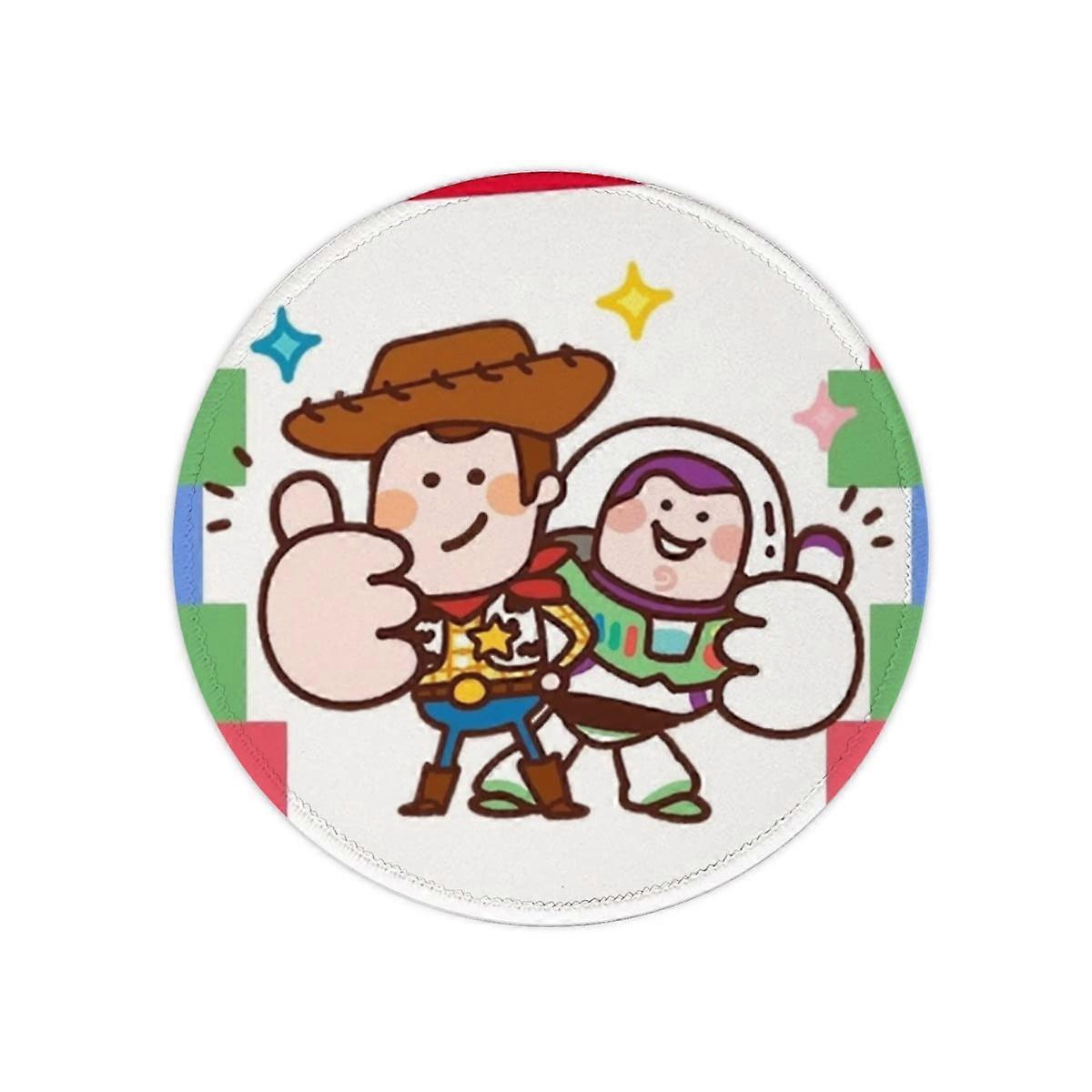 Toy Story Animation mouse pad Office home non-slip round hand support desk pad