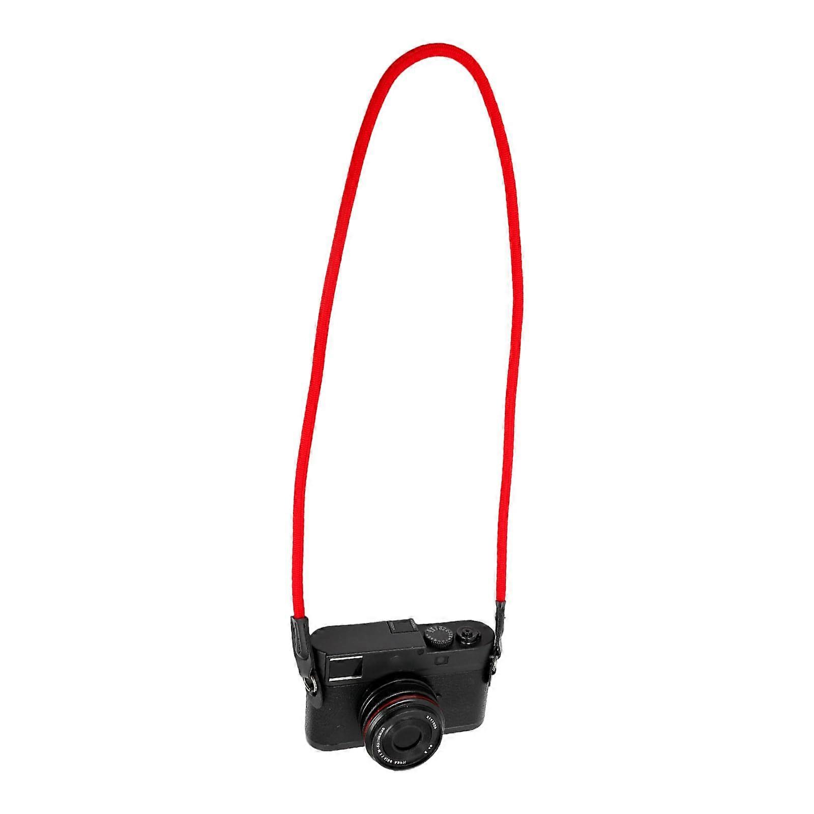 Soft Modifiable Cotton Camera Neck Strap For DSLR Cameras Adjustable Red