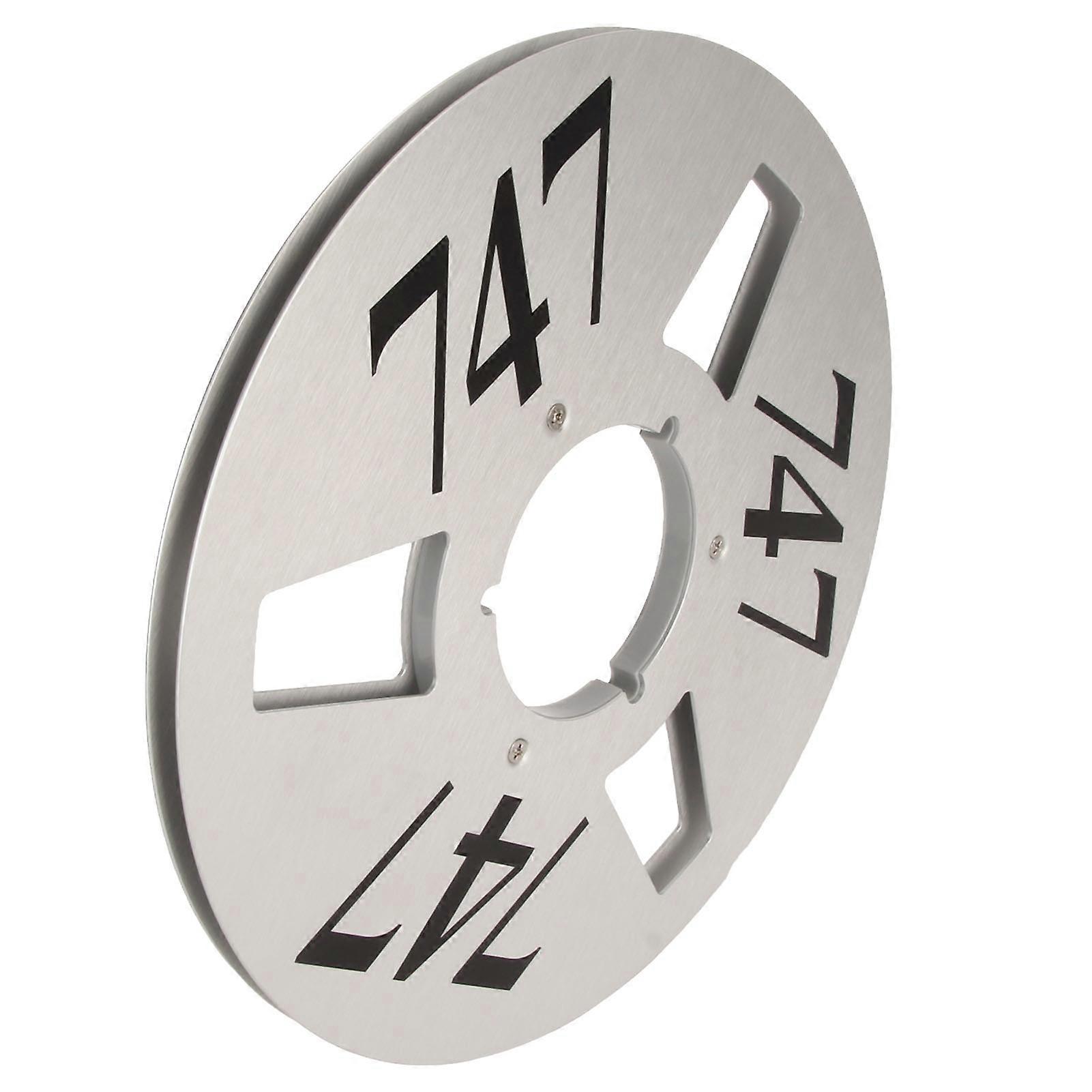 1/4 10 Inch Empty Tape Reel 3 Hole Aluminum Alloy Universal Open Reel Sound Tape Empty Reel Opening Machine Part Silver 