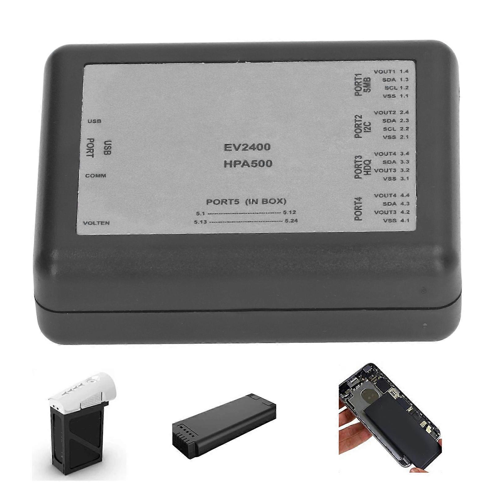 Battery Repair SMB Comm Box EV2400 Battery Detection Debugger Case with Connecting Cable 