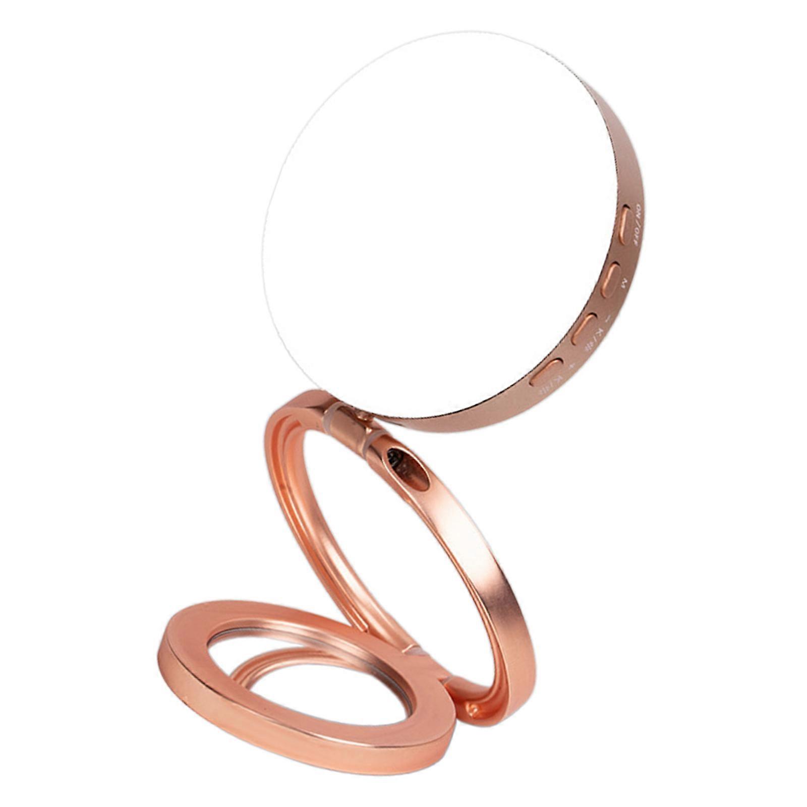 Portable Magnetic Phone Light with Adjustable Brightness Rotatable Selfie Light Ideal for Selfie & Video Conferencing  Rose Gold