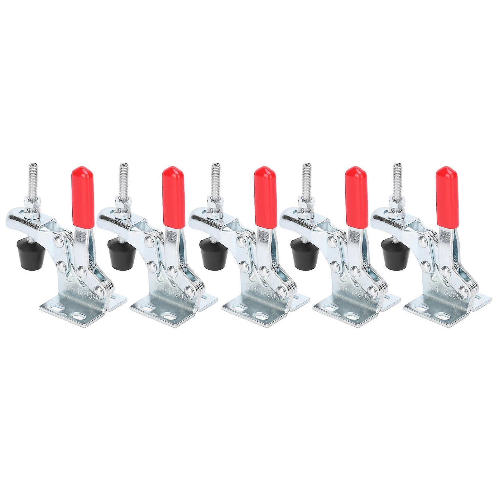 5Pcs QuickRelease Toggle Clamp Vertical Fixture Fastening Workholding Tool 30kg Clamping Force