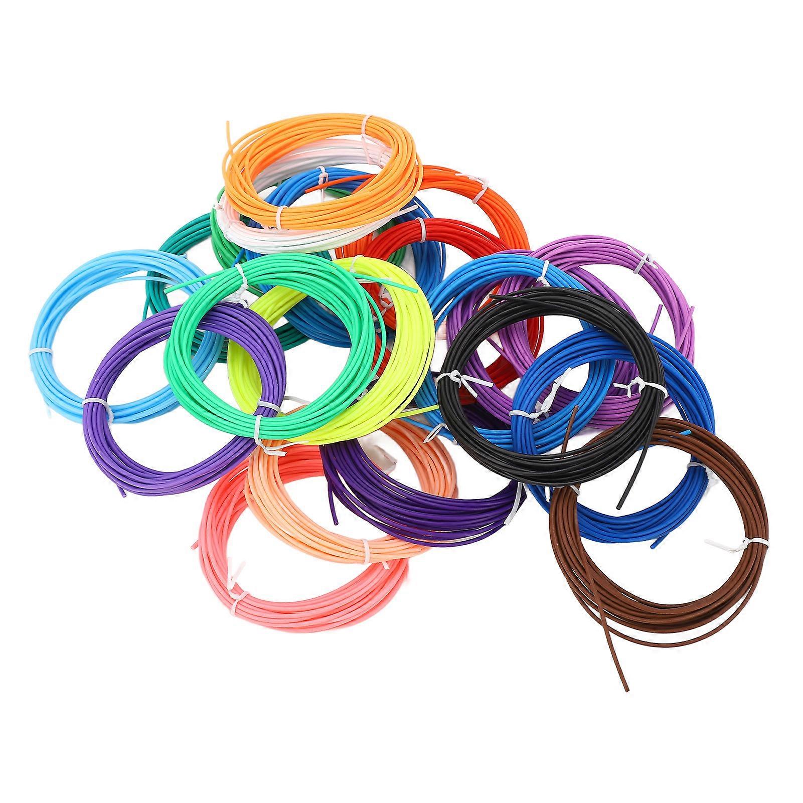 3D Printing Pen Filament Low Temp PCL Pen Consumable 1.75mm 3D Printing Filament Refill for Children Painting