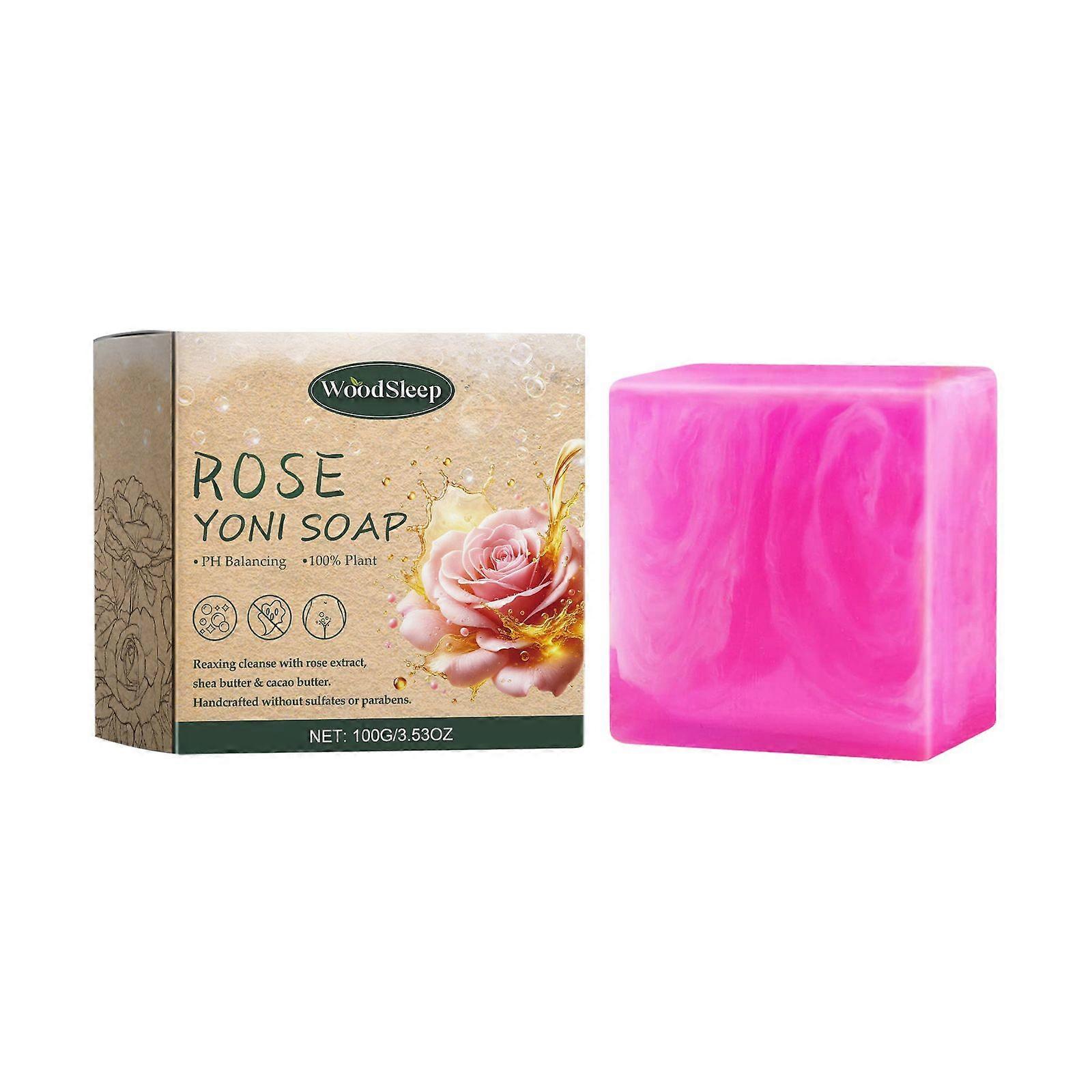 Natural Rose-Scented Soap Contains Rose Oil