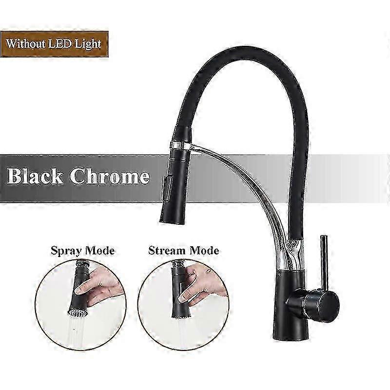 絶妙なつや消しニッケルゴムキッチン蛇口ミキサータップ回転プルダウンストリームスプレータップ温水冷水タップワンハンドルキッチンタップ