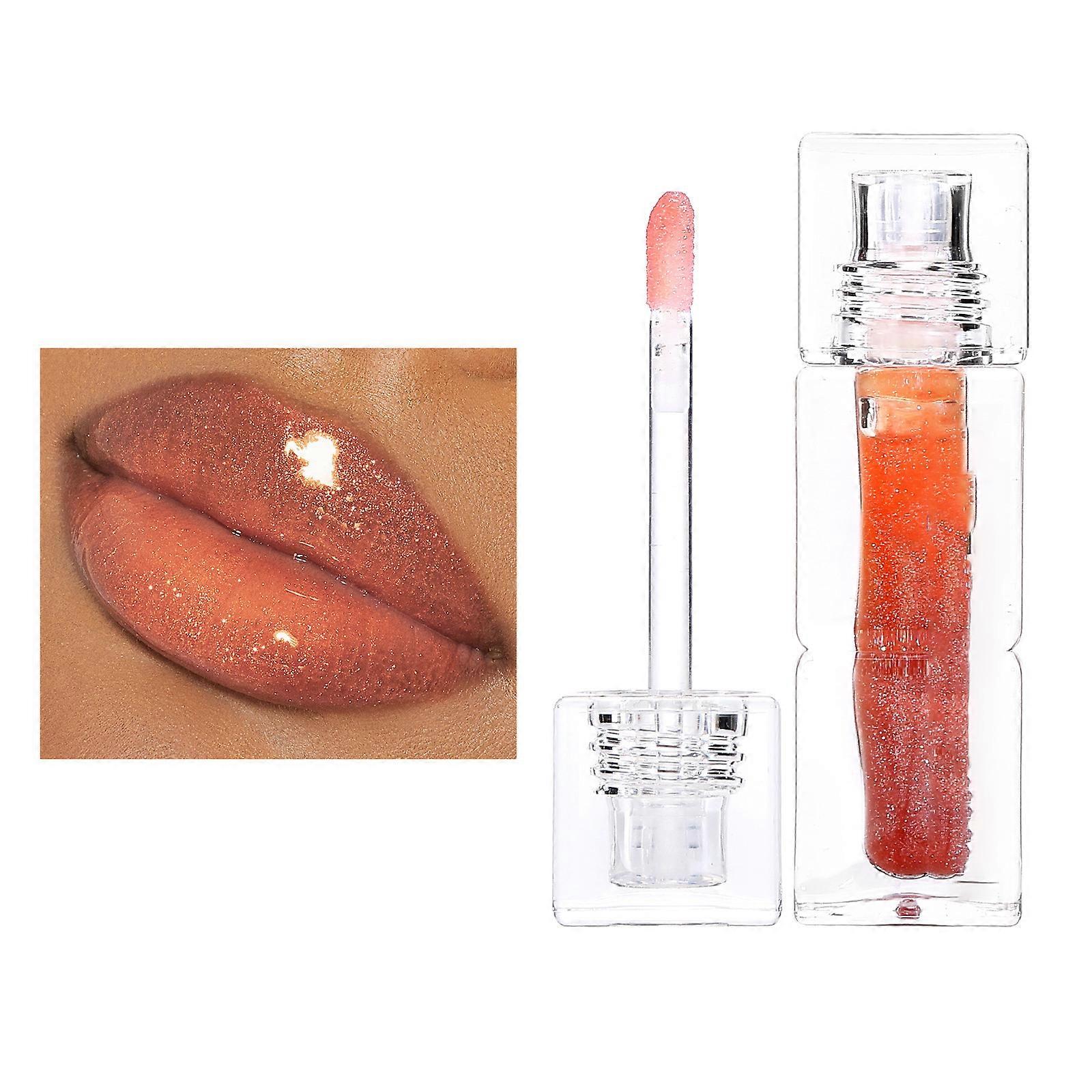 Glimmers Tinted Lip Gloss Non Sticky Lip Gloss Shines Lip Makeup,Long Lasting Plumping Lipgloss Highs Shine Lipstick Multicolor