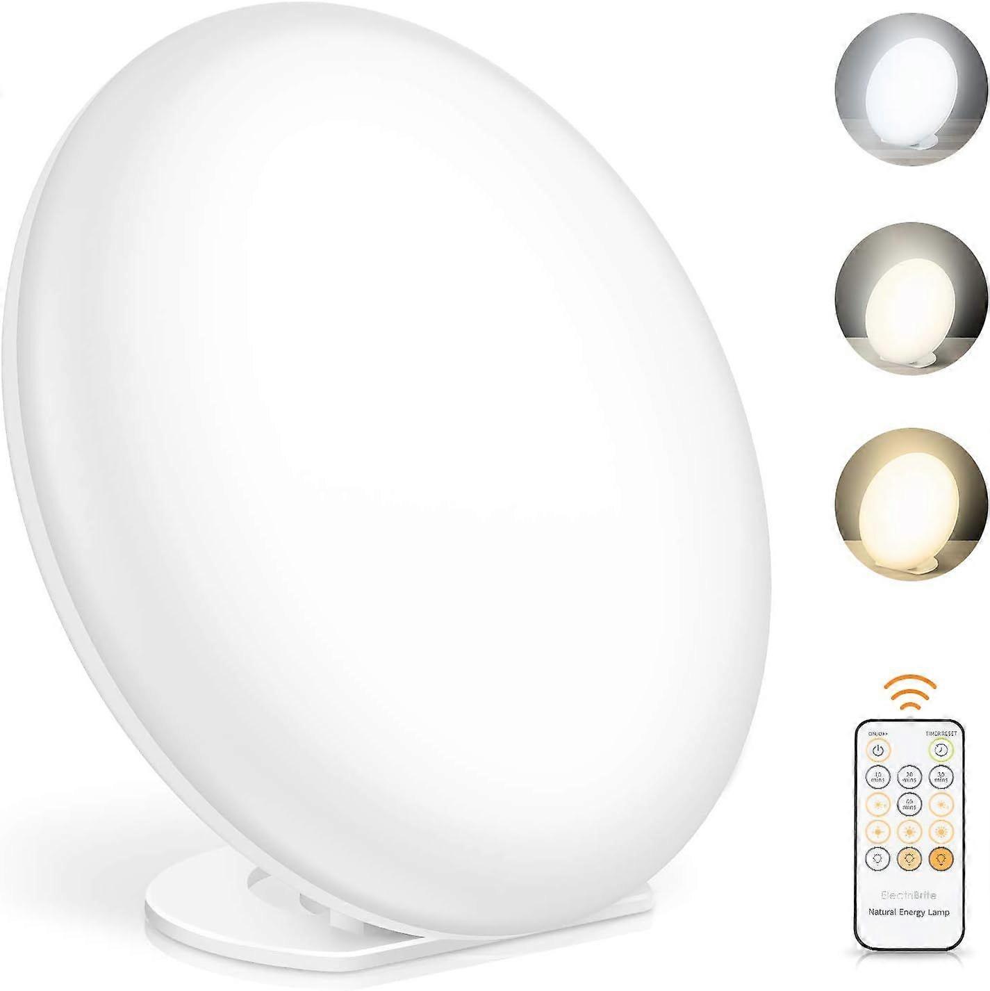 Daylight and Light Therapy Lamp with Memory Function, 3 Light Colours and 5 Adjustable Light Intensities, UV-Free Full Spectrum Lamp