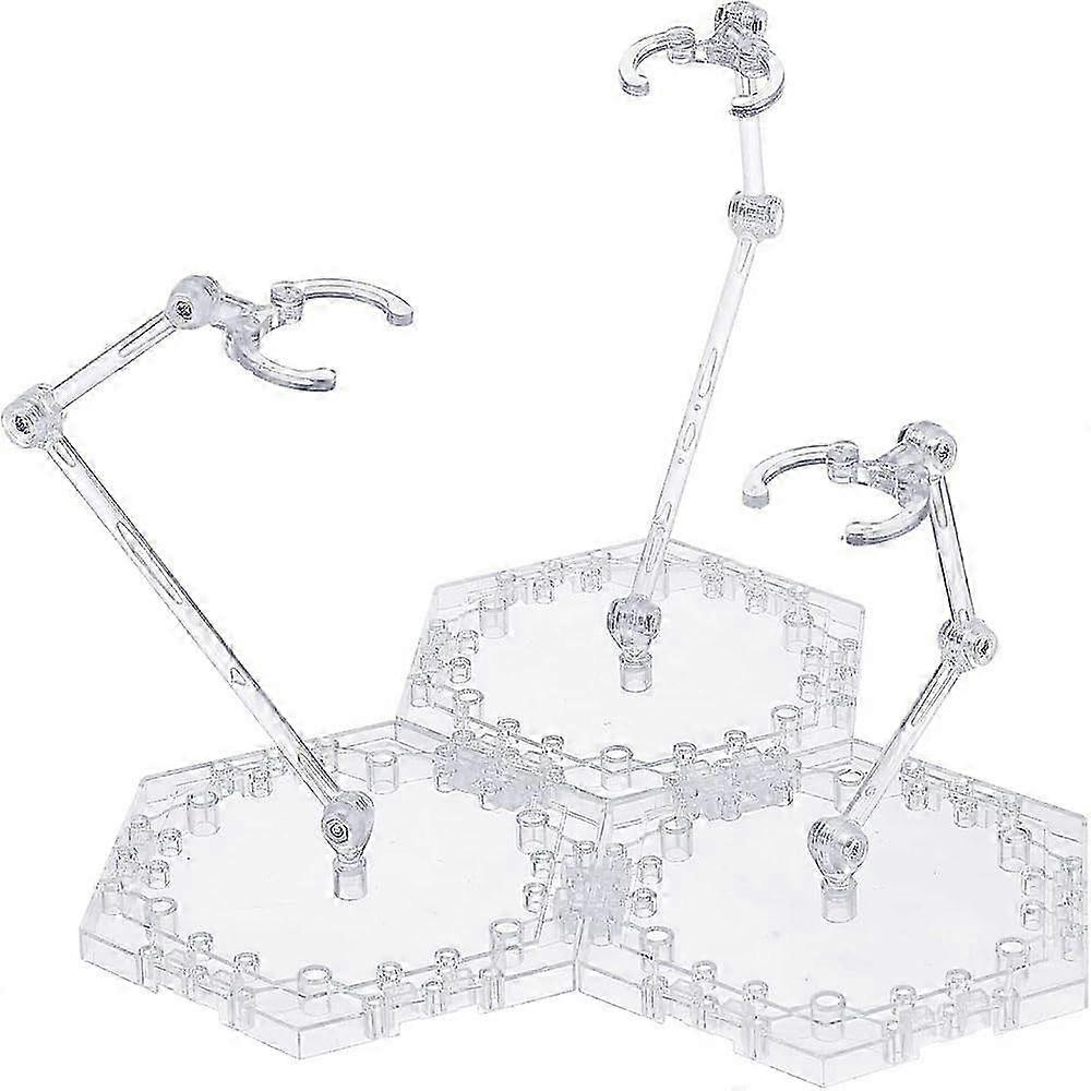 Gundam Action Figure Stand Base for HG/RG Models - 3-Person Fight Display Stand