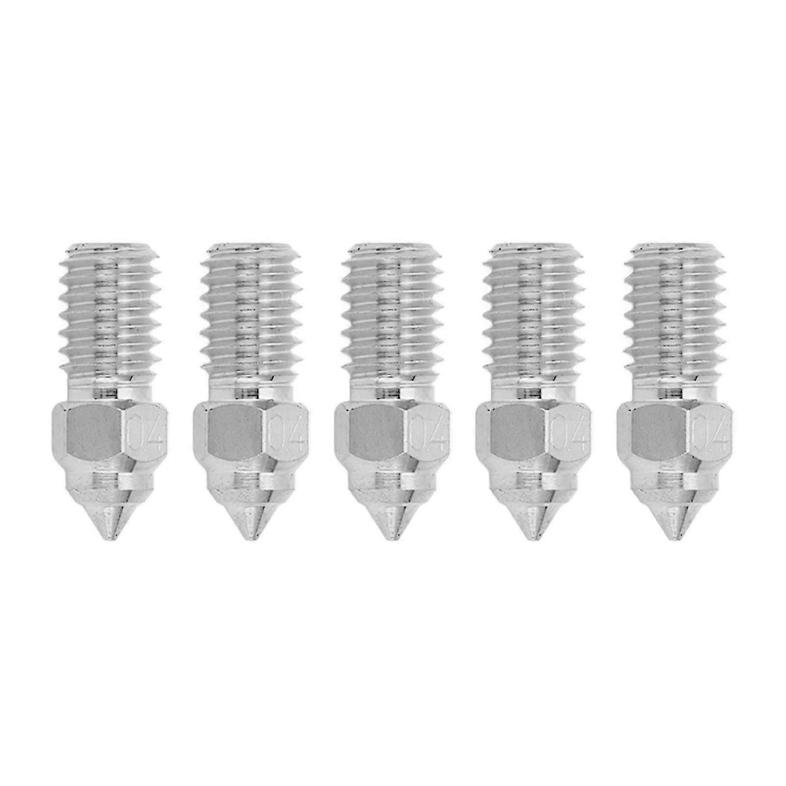 5pcs 3d Printer Extruder Nozzle 1.75mm M6 High Speed Hotend Extruder Nozzle For Creality Ender 5 S1 TY