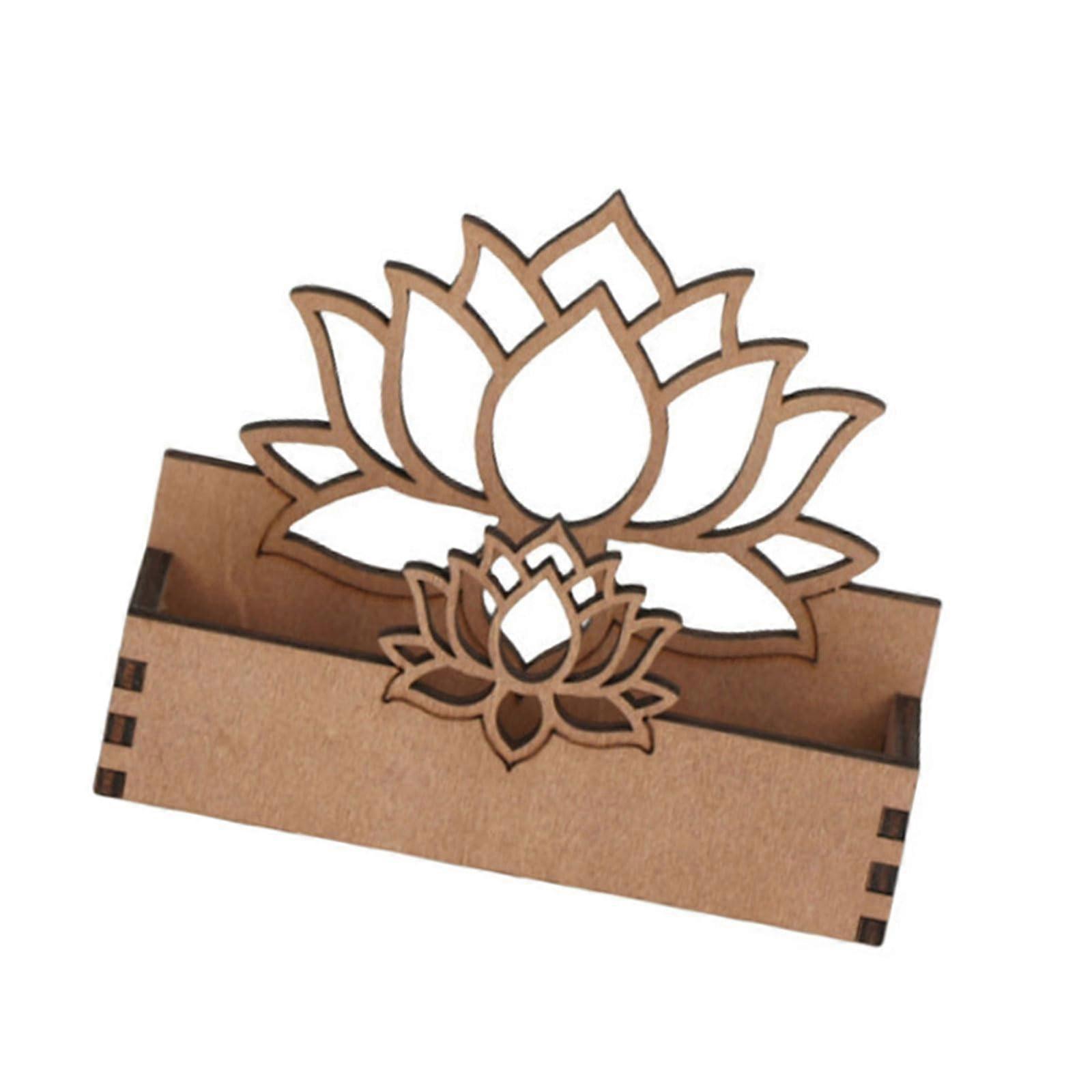 Flower Card Box Business Card Holder Desktop Display Stand for Office and Home Organizer