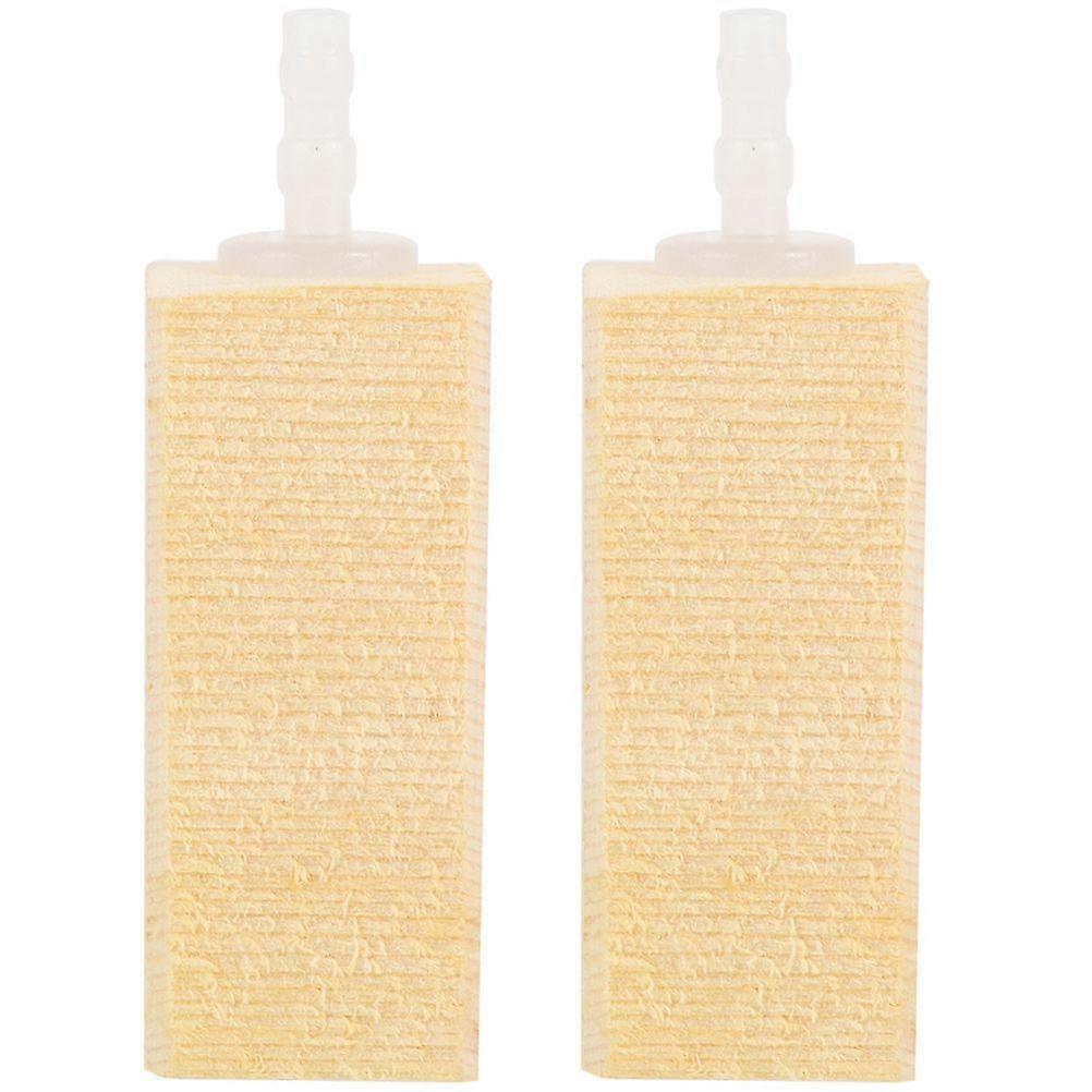 2 יחידות אקווריום עץ אבן אוויר מיכל דגים עץ בועות חלבון סקימר אביזר אבן בועות