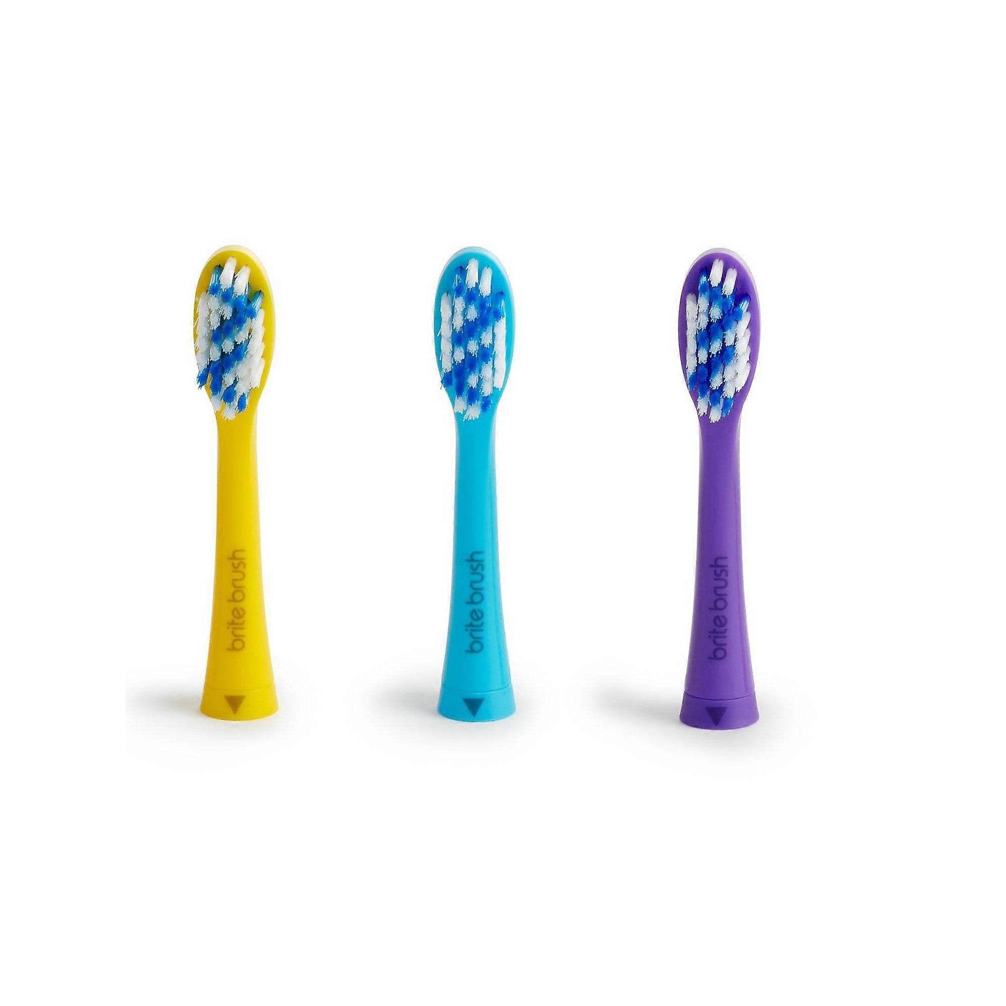 Britebrush Replacement Brush Heads, 3 Ea