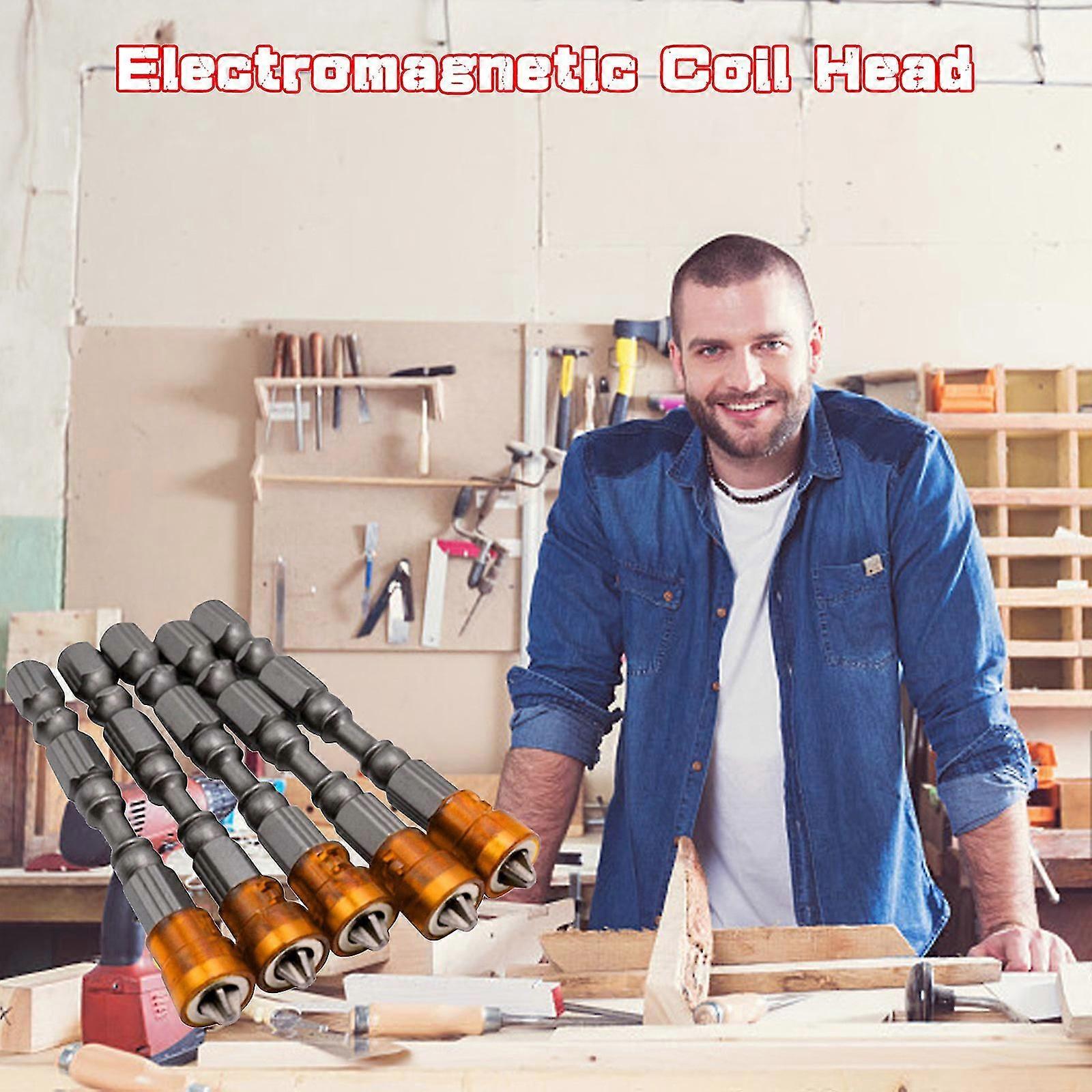 65mm Magnetic Plasterboard Drywall Screwdriver Bits Ph2 Screw Hex Shank Depth