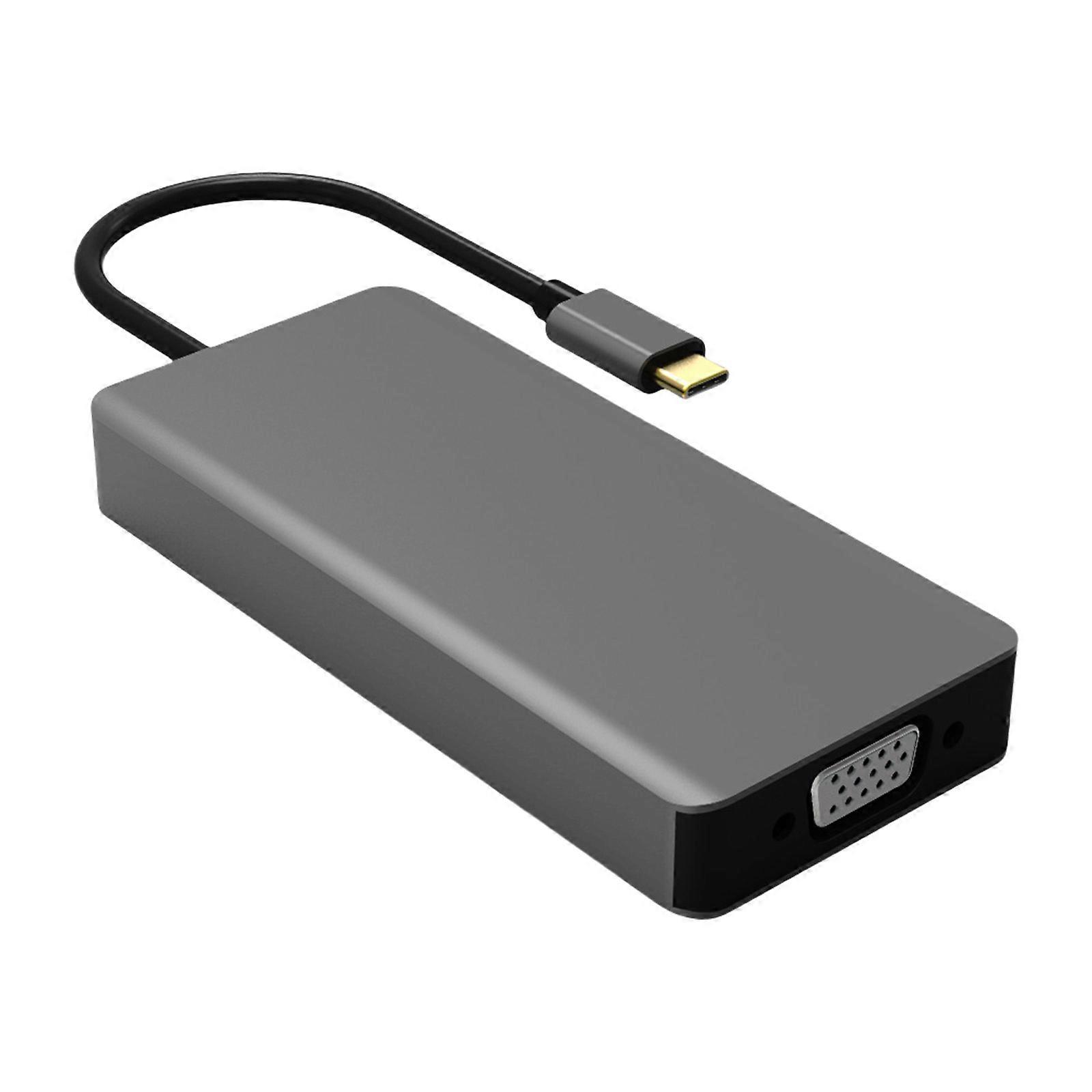 USB C Hubs USB C Adapter Converters with Highly Clear Video Output and Multiple Connectivities 4K Video Transfer Multicolor