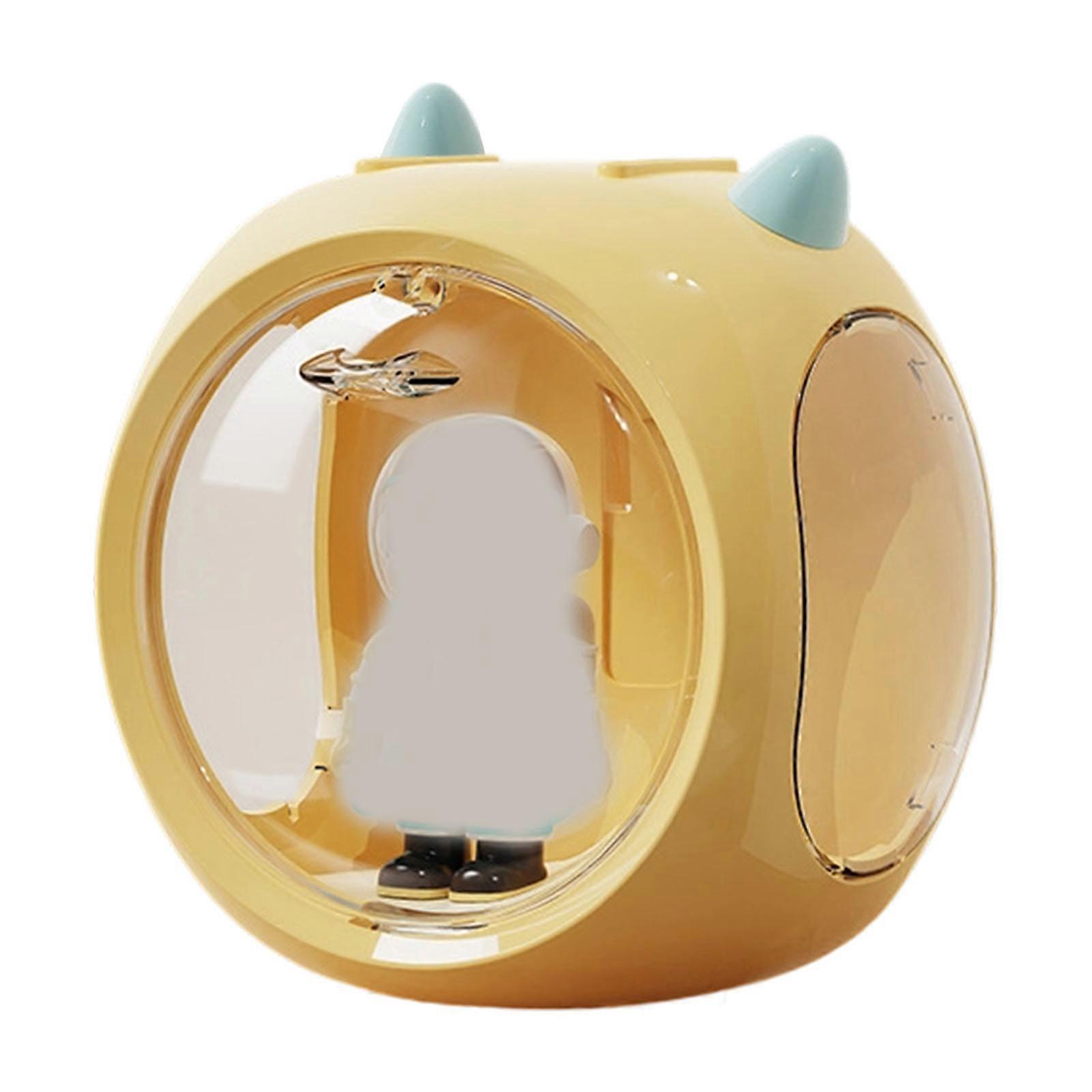 Contemporary Clear Storage Solution For Figures Multi Functional Scratch Resistant Transparent Organiser For Figurines  Yellow