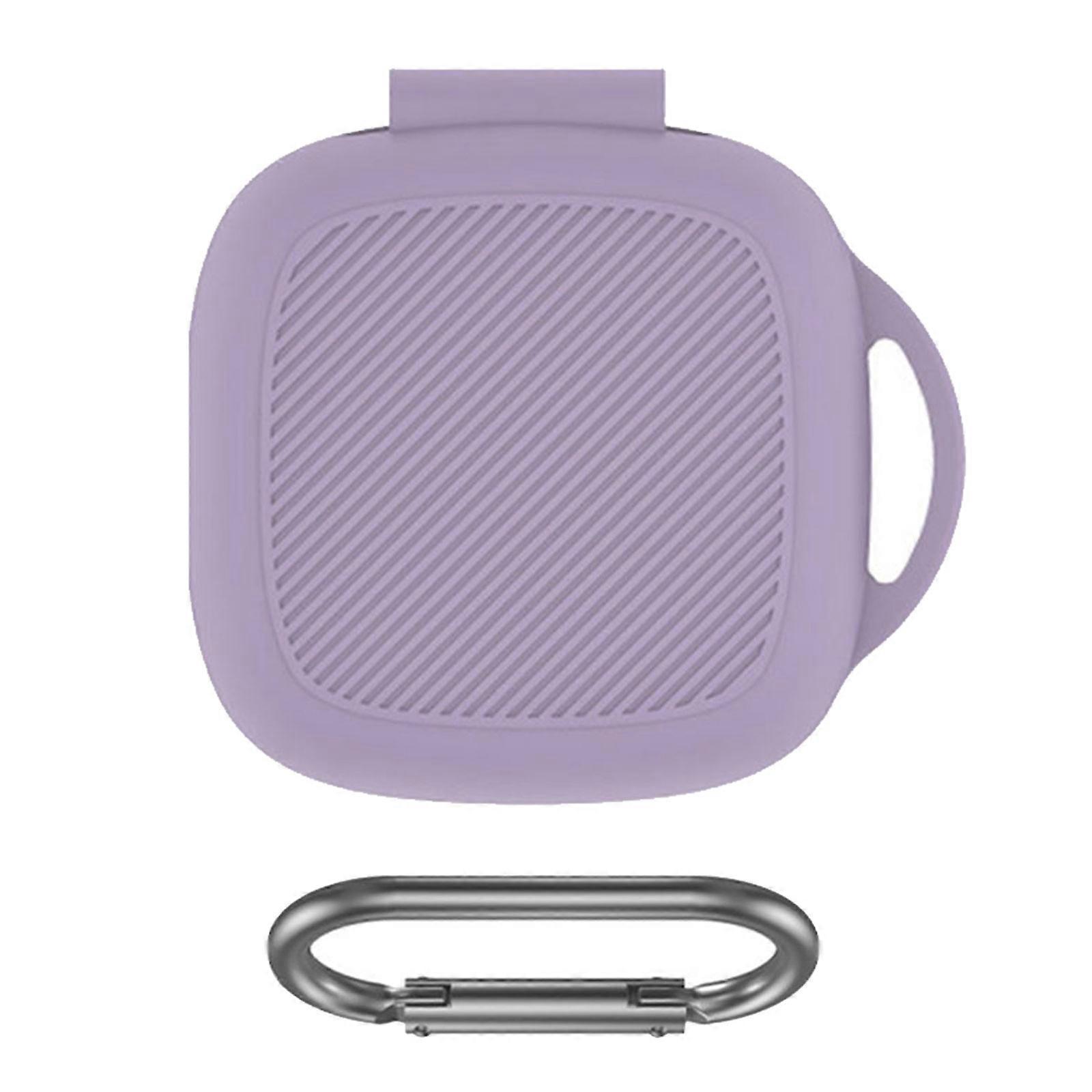 Soft Silicone Cover Case For Essential Open Earbuds Shockproof Dustproof Design Multiple Color Option Comfortable  lavender purple