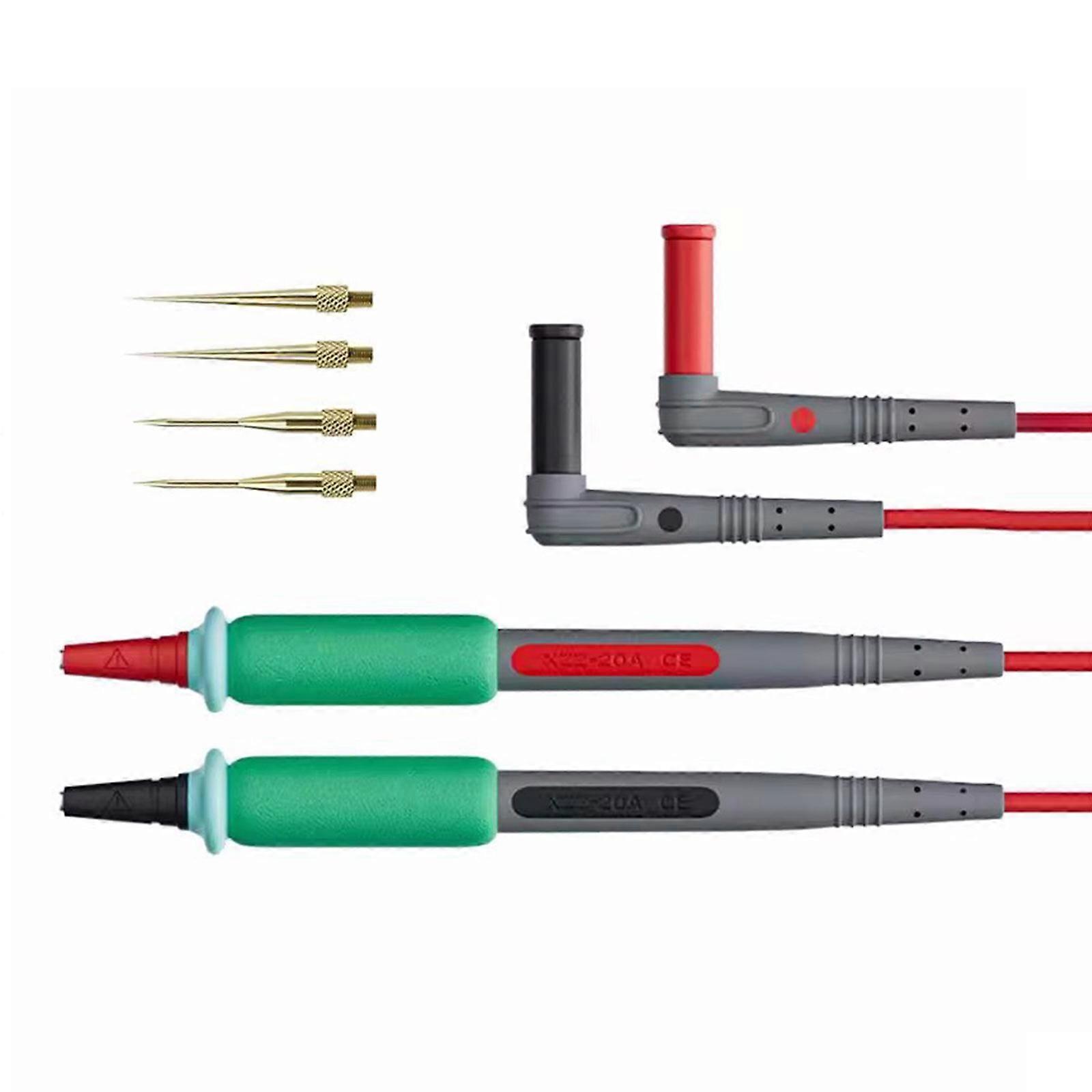 20A 1000V Multimeter Probes Multimeter Leads,Multimeter Test Leads Pen Wire Cable Comfortable Grip Multicolor