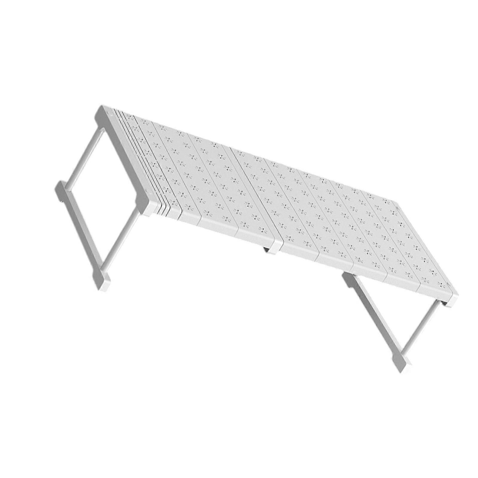 Practical Cabinet Organization Shelf Expandable Storage Rack for Kitchen or Bathroom Adjustable Wardrobe Divider Board Multicolor