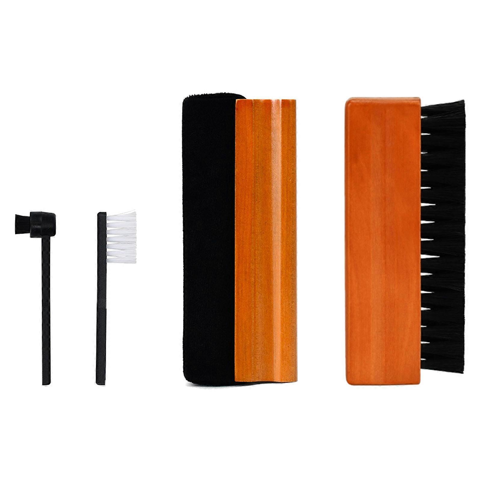 Better Cleanliness & Precise AntiStatic Brush Dust Removal for Records with AntiStatic Velvet Brush Wood Handle Multicolor