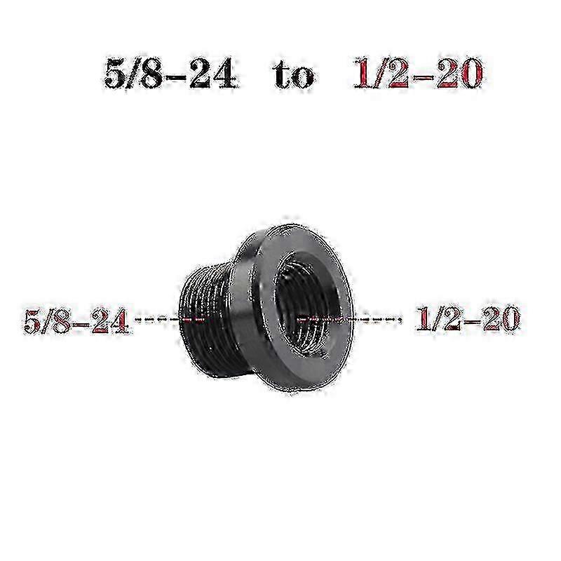 w 1pc Barrel Thread Adapter - 5/8" X 24 to 1/2-28 to M14x1 to M14x1.5