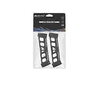 Camping Triangle Hanging Rack with Side Buckle Nylon Clasp for Tableware, Fits 12mm Rod, Black