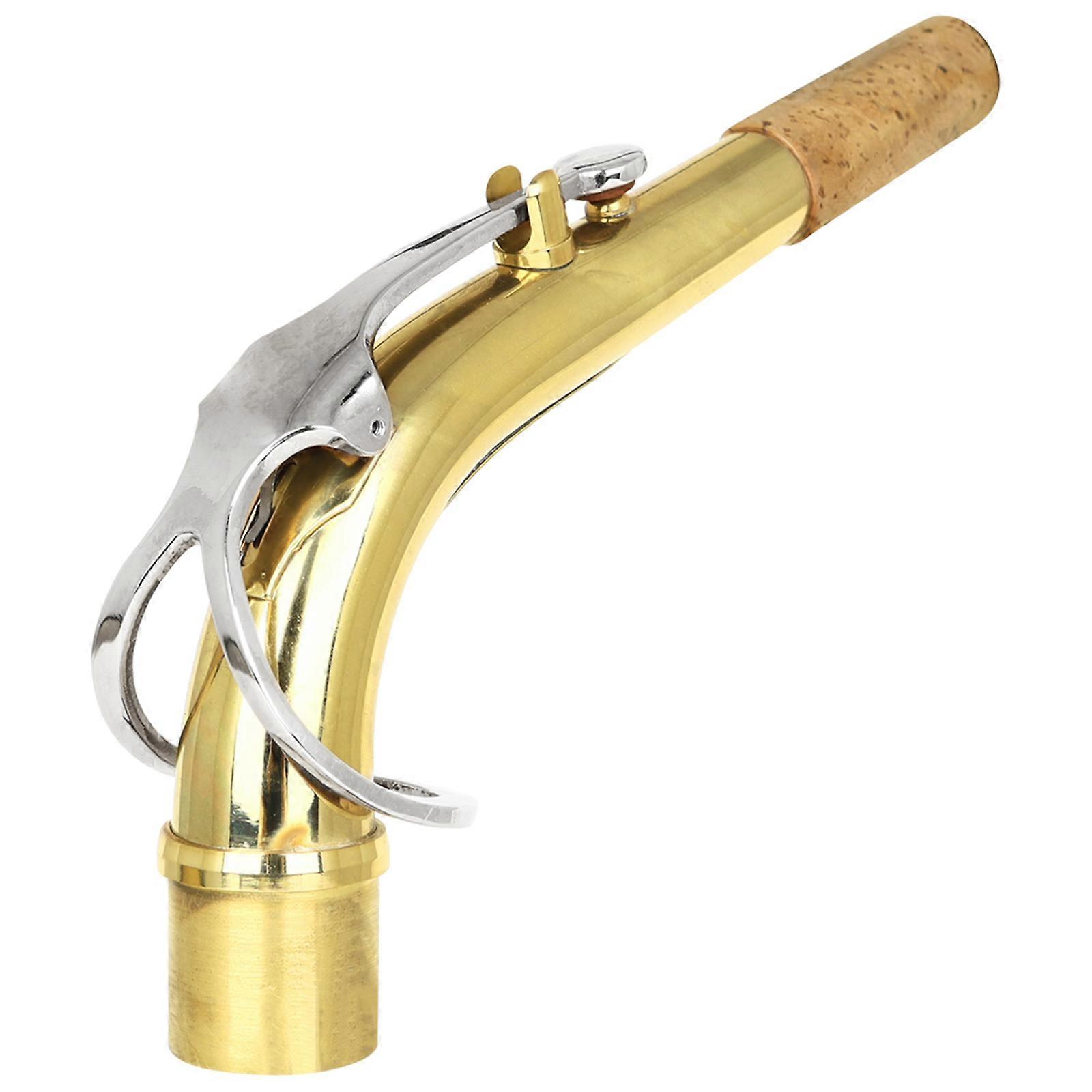 Durability Curved Brass Neck For Eb Altos Saxophone Optimized Ergonomics Clear Tonal Projection Multicolor
