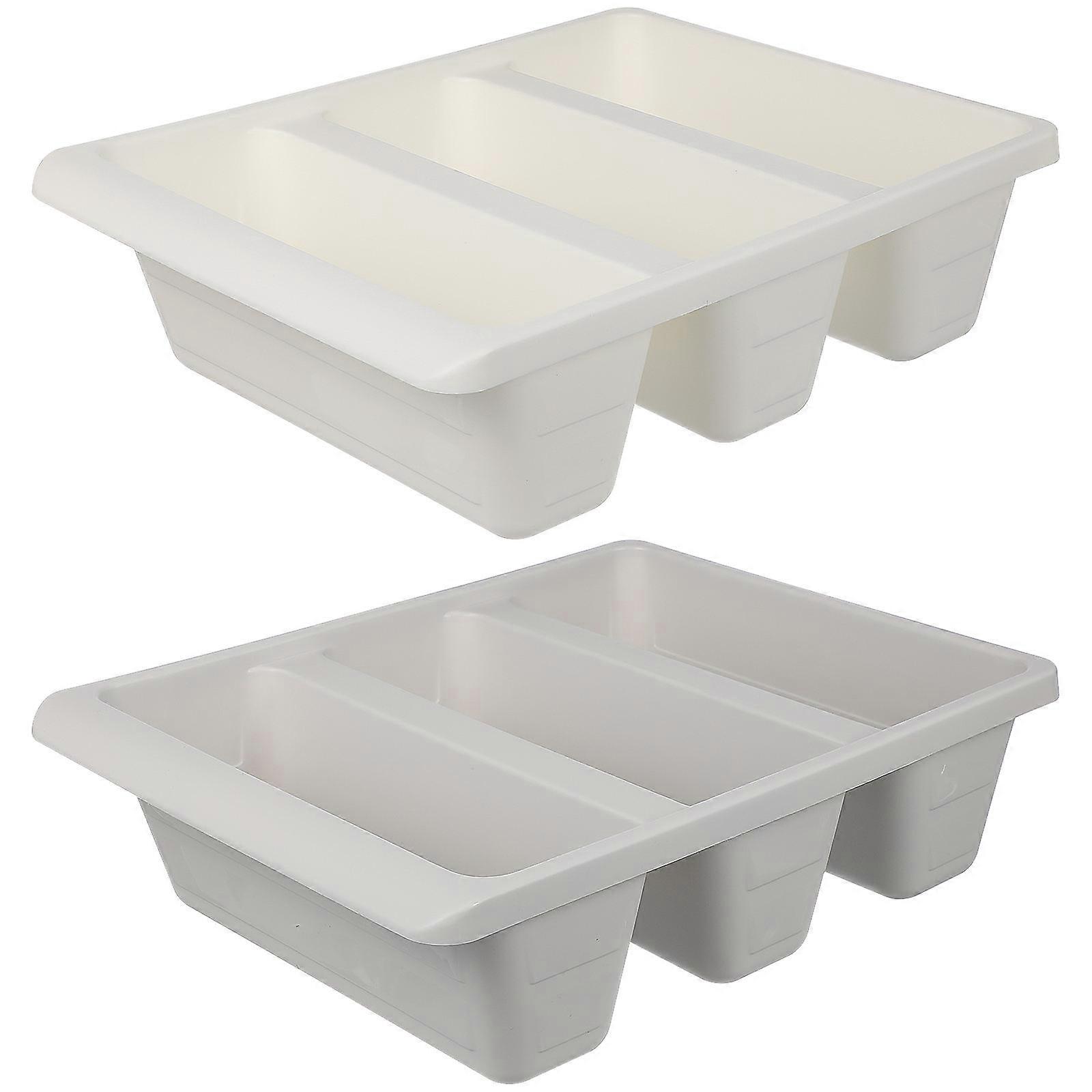 2Pcs Shoe Rack Simple Shoe Storage Rack Multi-functional Shoe Tray (White/Grey)