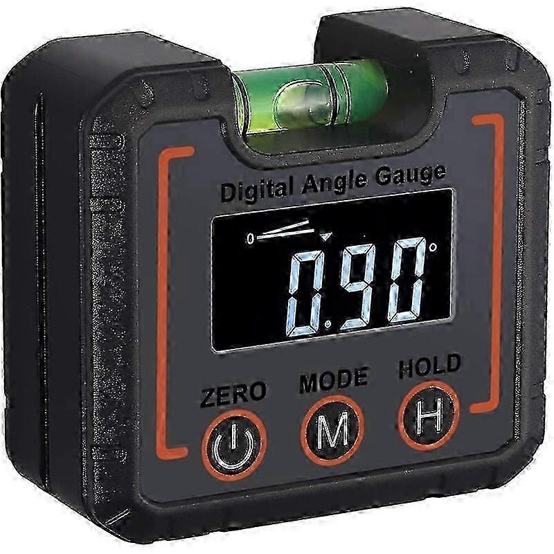 Professional LCD Digital Inclinometer, with High Precision Horizontal Bubbles, Magnetic with V-Groove, (°degrees / % / mm/m / IN/FT)