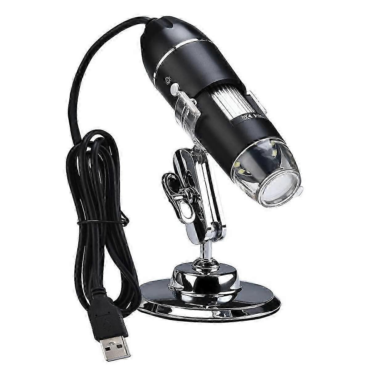 Microscope Adjustable Magnification 1600X Digital Handheld USB Microscope Magnifier