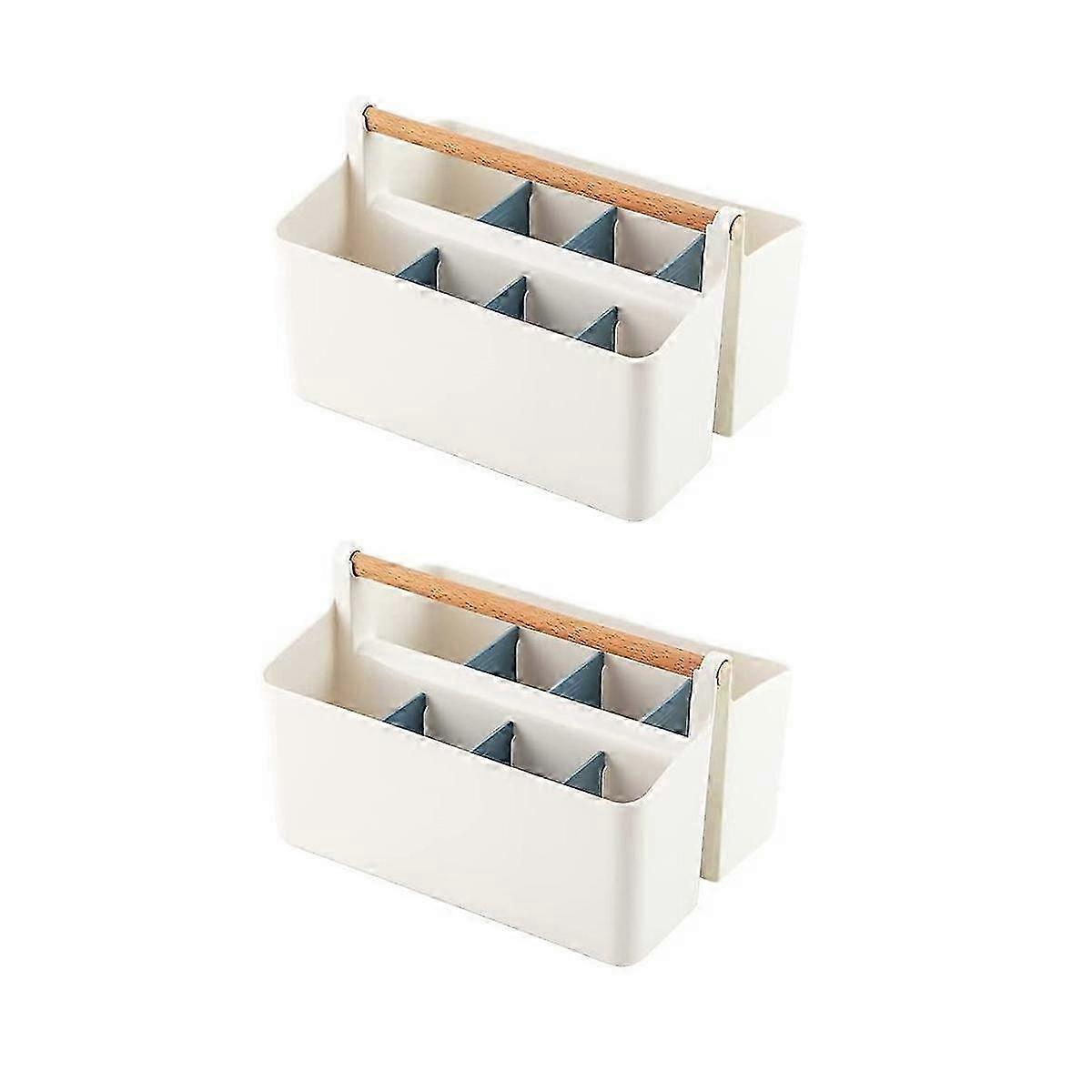 Φορητό καλάθι μακιγιάζ με ρυθμιζόμενα διαχωριστικά για χειροτεχνίες