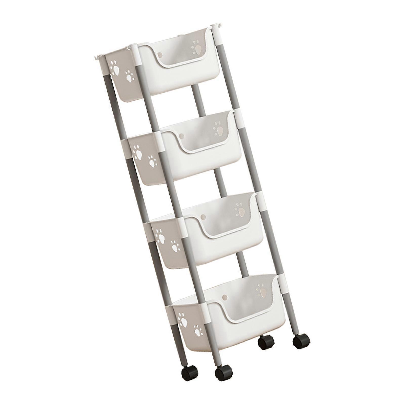 Mobile Storage Rack with 2/3/4 Drawers Practical Floor Standing Organizers Rack for Multipurpose Use in Various Rooms Multicolor