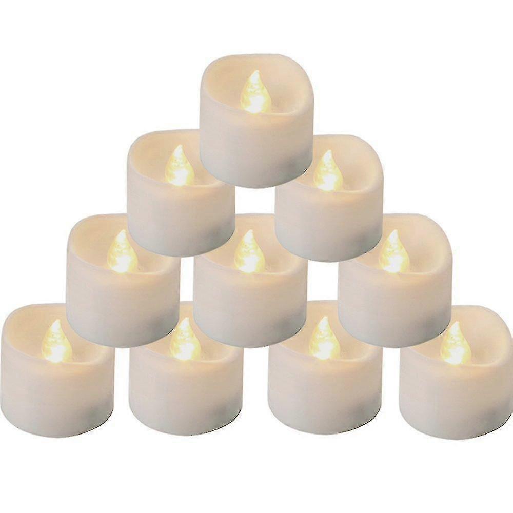 Flameless LED Tea Lights with 24H Auto Timer, 6H On/18H Off Cycle, 12 Pack