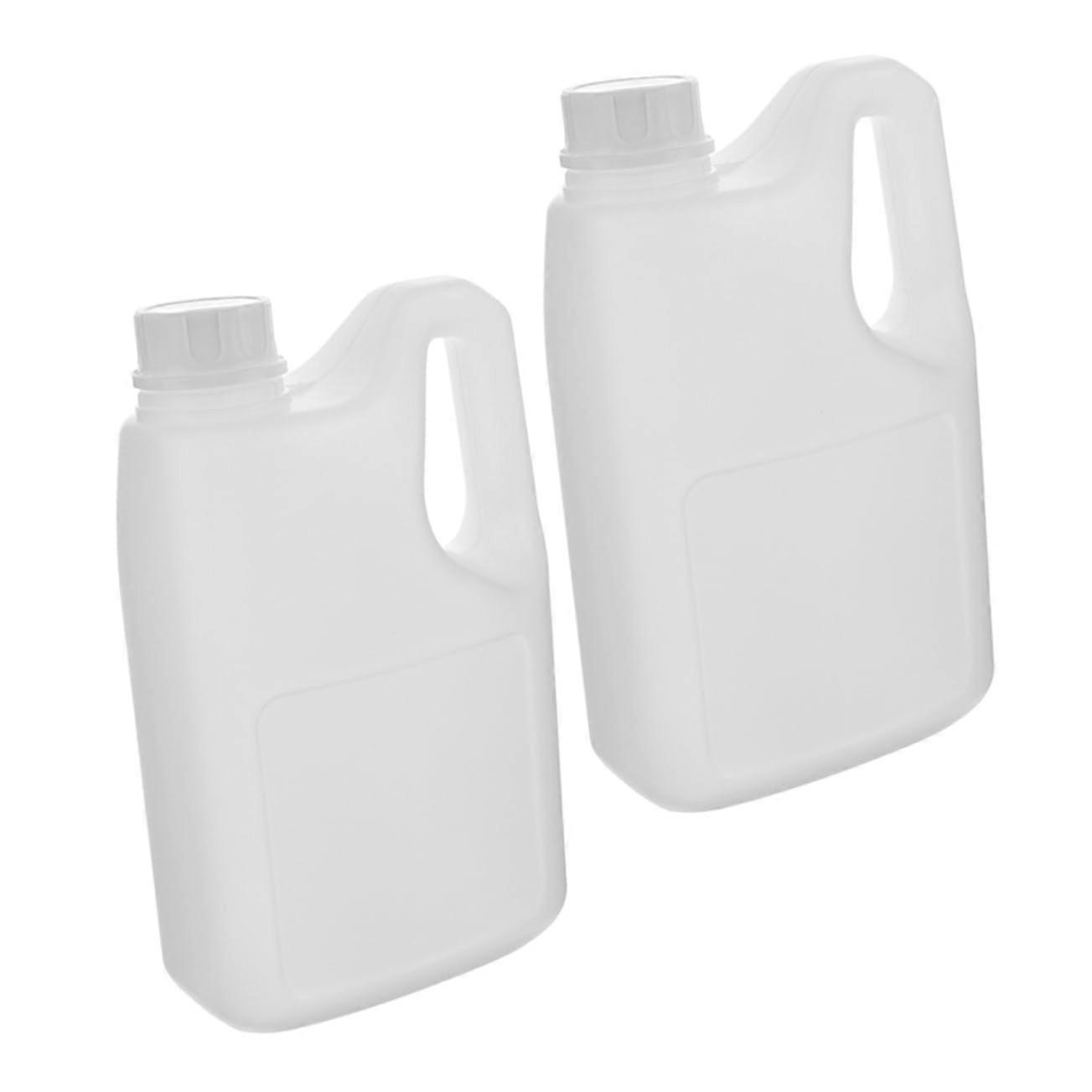 2pcs Ergonomic Handle Juice Container Bottles 64oz Leakproof Reusable Jugs for Home and Commercial Use