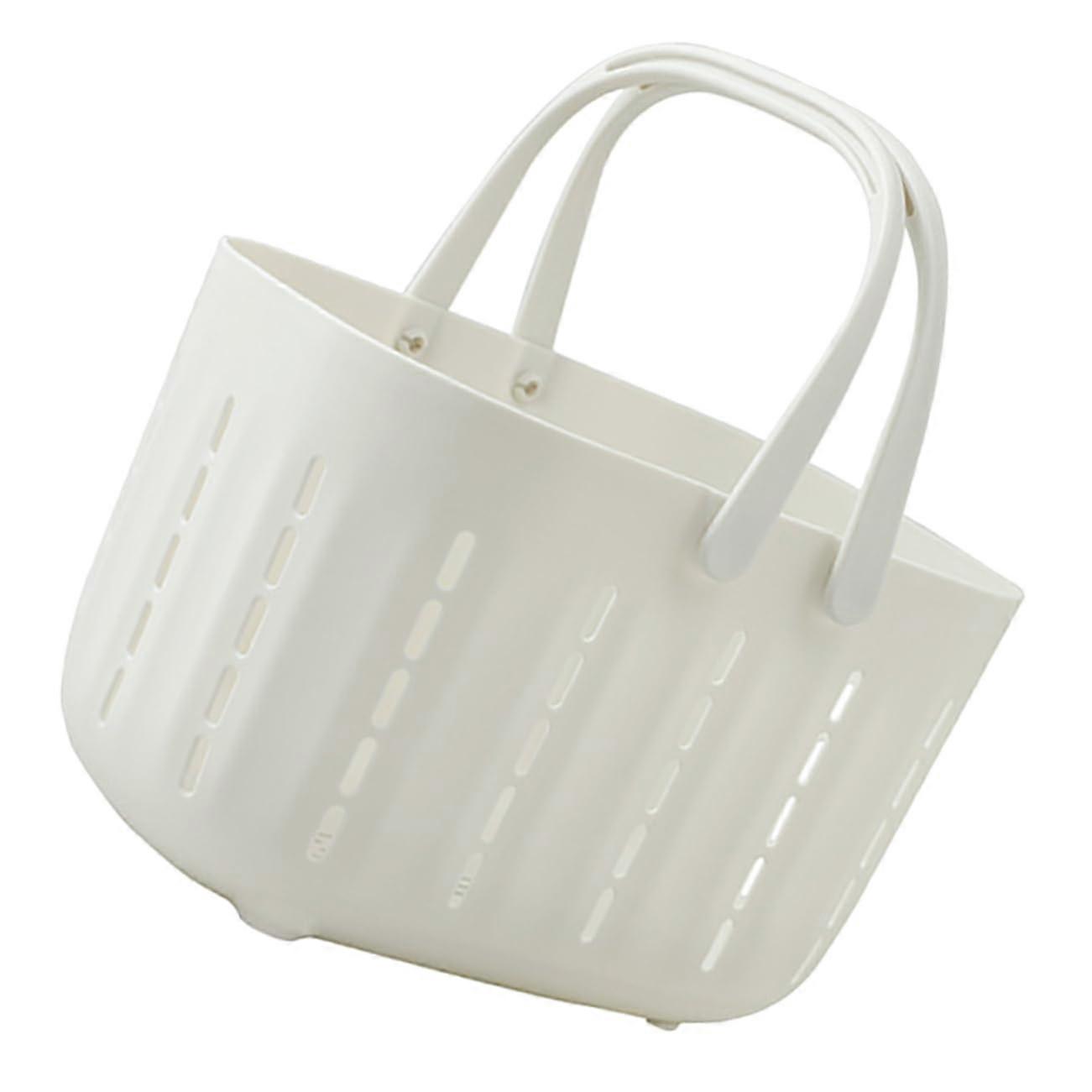 Large Capacity Shower Caddy Basket with Drainage Design for Bathroom Storage of Shampoo and Toiletries