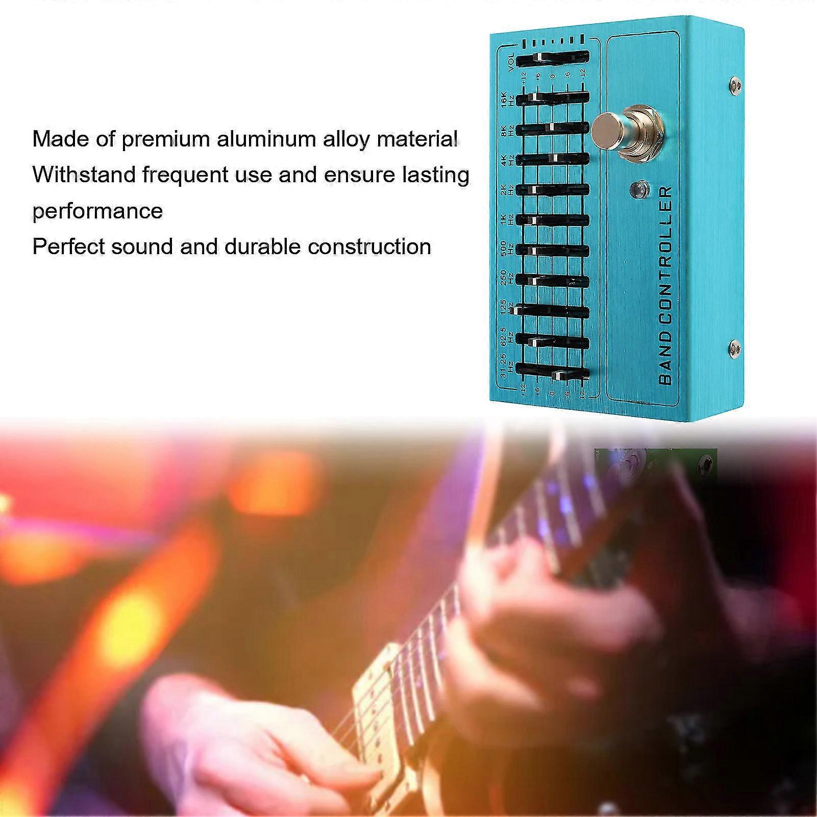 10 Band EQ Tone Controller for Guitar with Adjustable Output Volume
